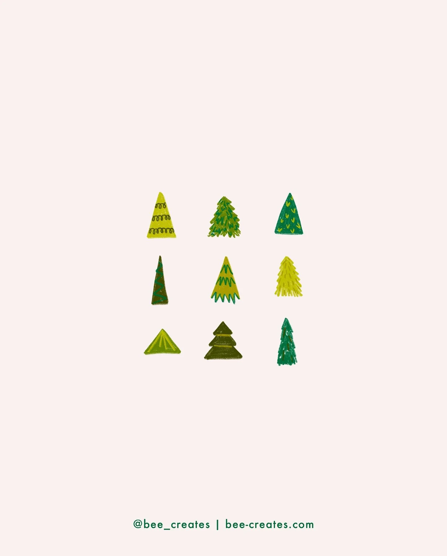 Please enjoy these tiny trees 🌲

Christmas - festive illustration - surface design - art licensing - happy holidays - merry Christmas - colorful art - Christmas treats - Christmas tree - spot illustration