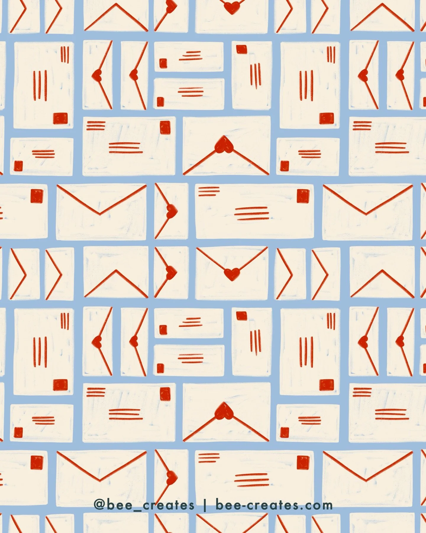 Love letters! I LOVE sending mail ♡ 

Valentine&rsquo;s Day - festive illustration - surface design - art licensing - love letters - colorful art - surface pattern design - hand lettering - typography - spot illustration - postcards - stamps - Cupid