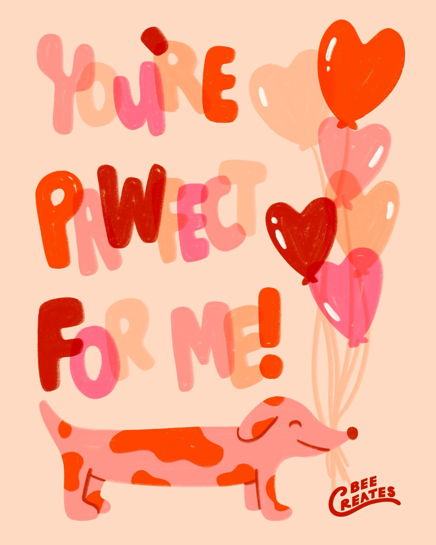 Happy Friday, here is a pink pup and some balloons for you 💕🐶🎈