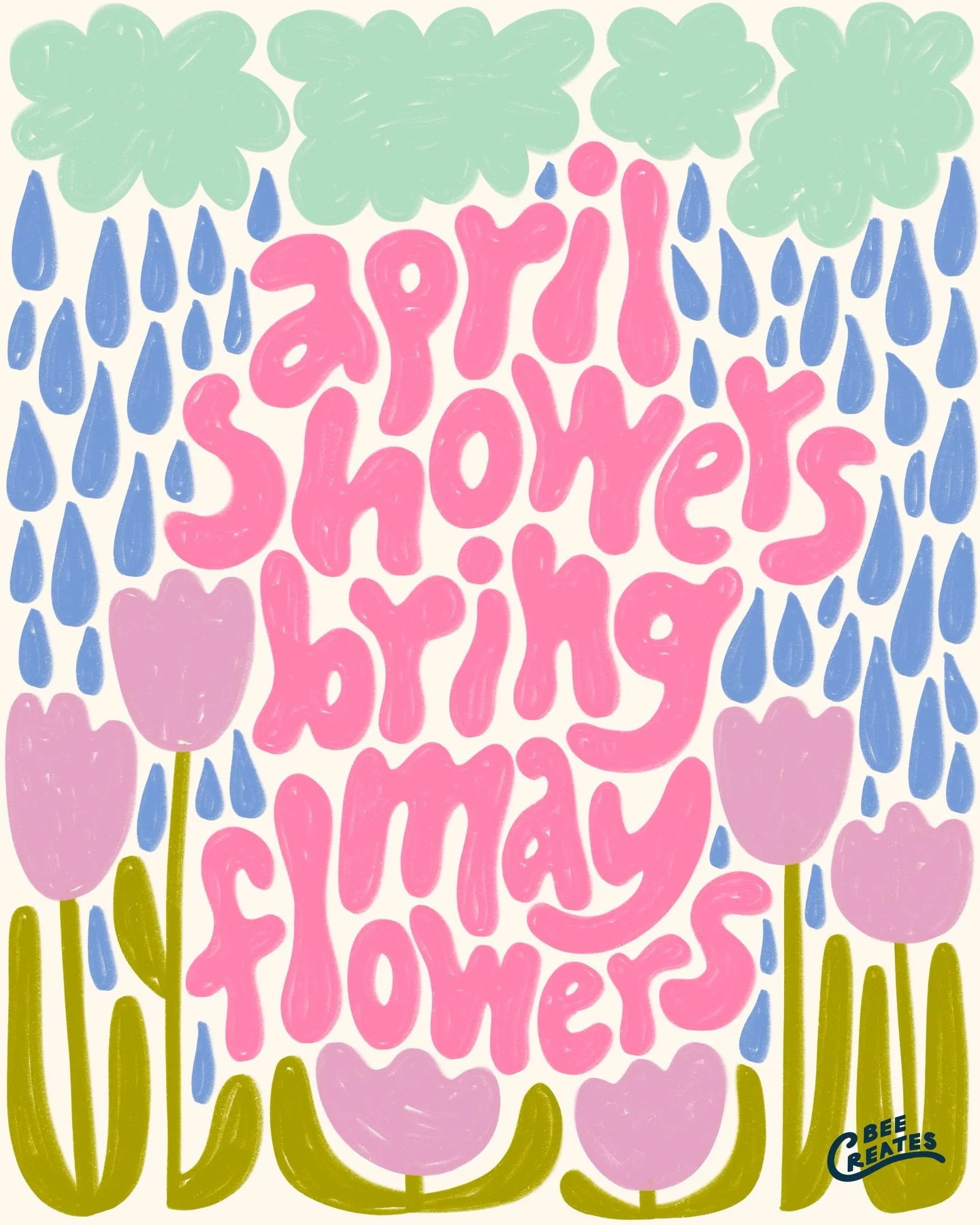 And I sure am ready for some flowers!!!

Hand Lettering | Surface Design | Surface Pattern | Colorful | Celebratory Art | Art Licensing | Art For Product | Typography | Cute Quote