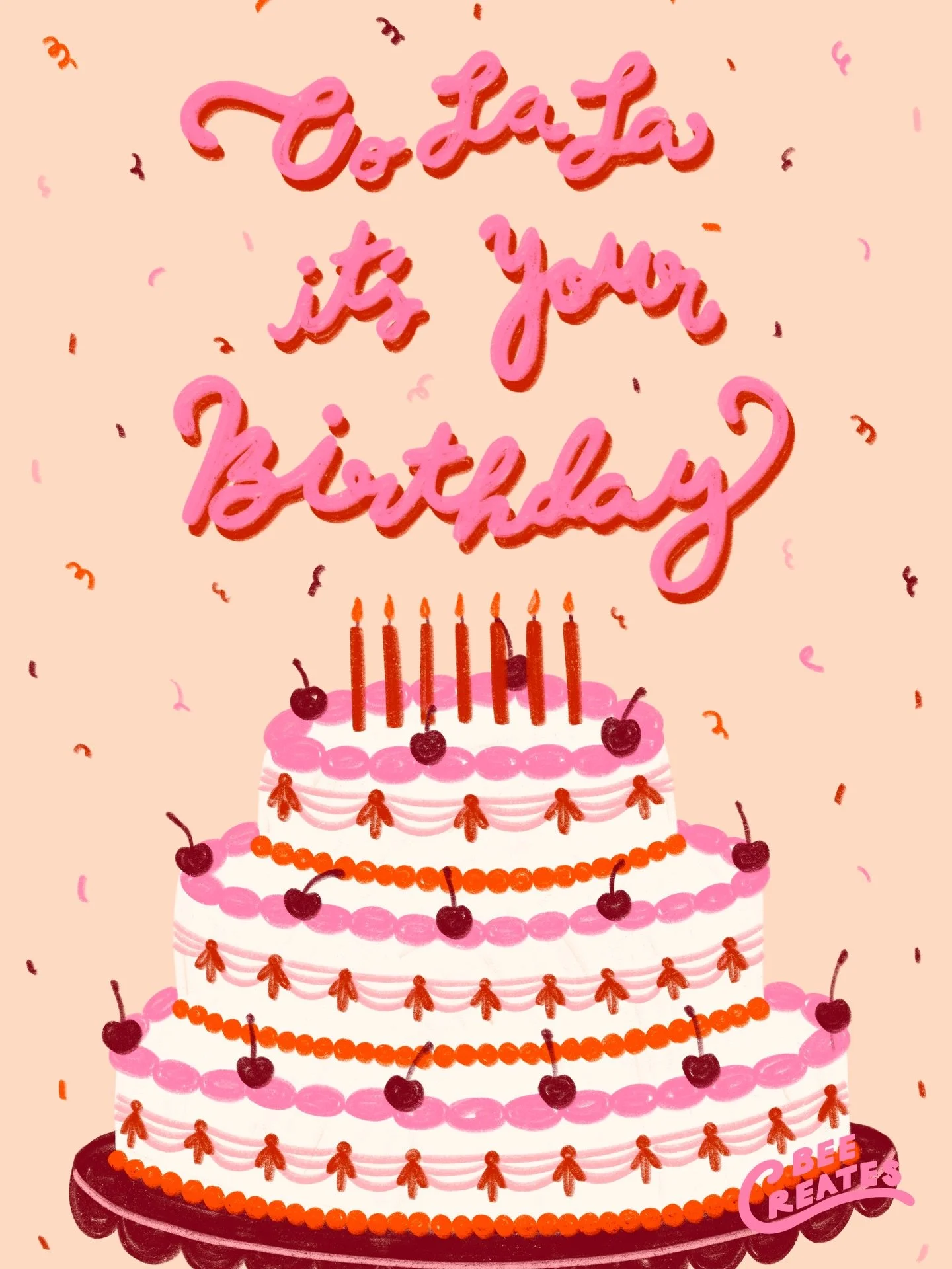 My daughter is in her Fancy Nancy era so she inspired this one! Birthday card design for this weeks @allkindsoftype 

#greetingcarddesign #happybirthday #oolala #fancynancy #fancynancybirthday
