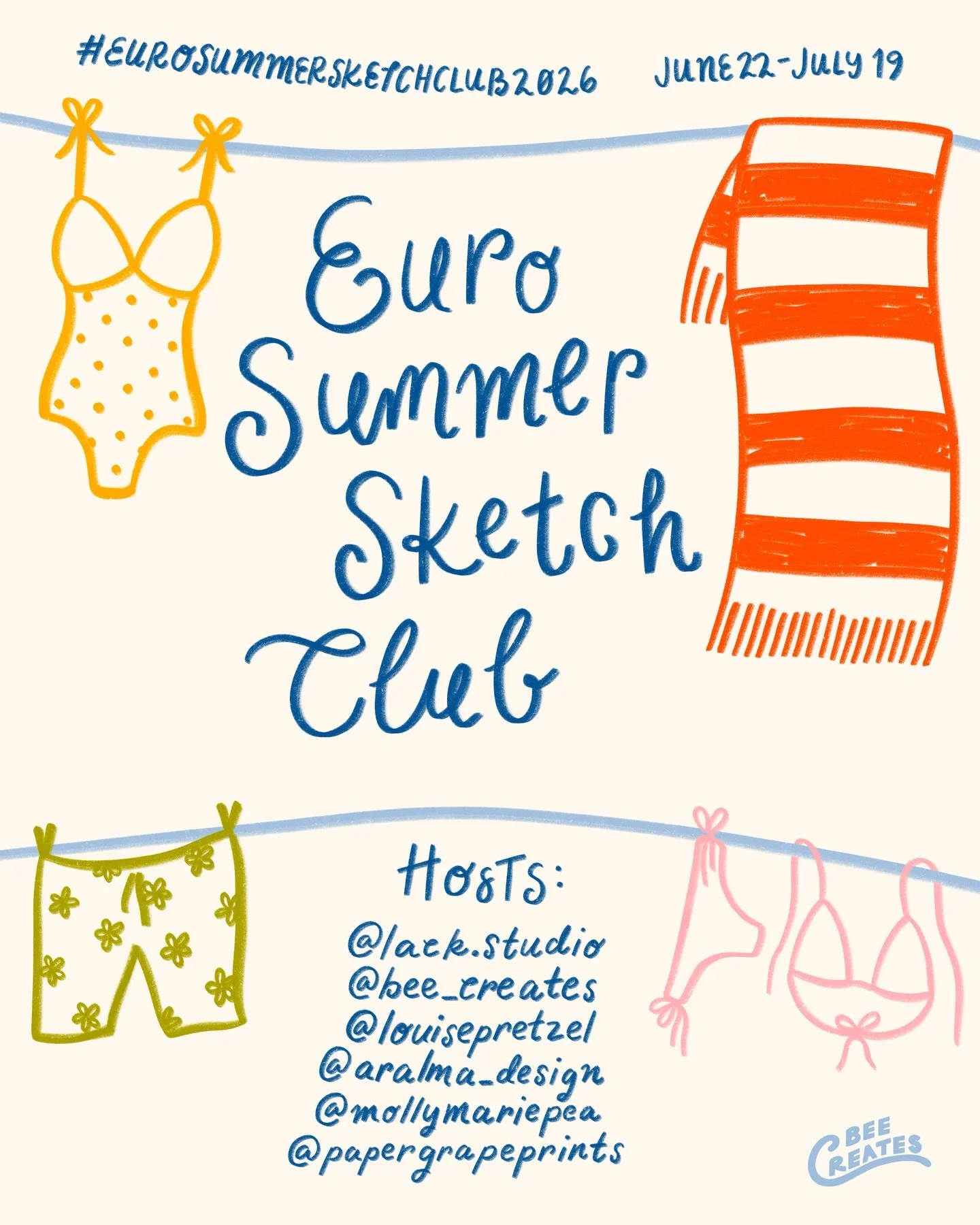 Are you also feeling a bit of wanderlust this summer?? Let&rsquo;s draw somewhere colorful and sunny together 🌞

I&rsquo;m excited to be hosting the Euro Summer Sketch Club! I have partnered with some wonderful artists to bring you a Mediterranean t