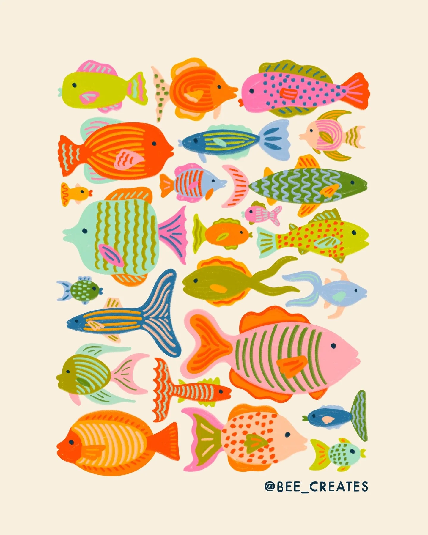 Blub blub 🫧

Colorful Fish | Summer Art | Spot Illustration | Art For Licensing