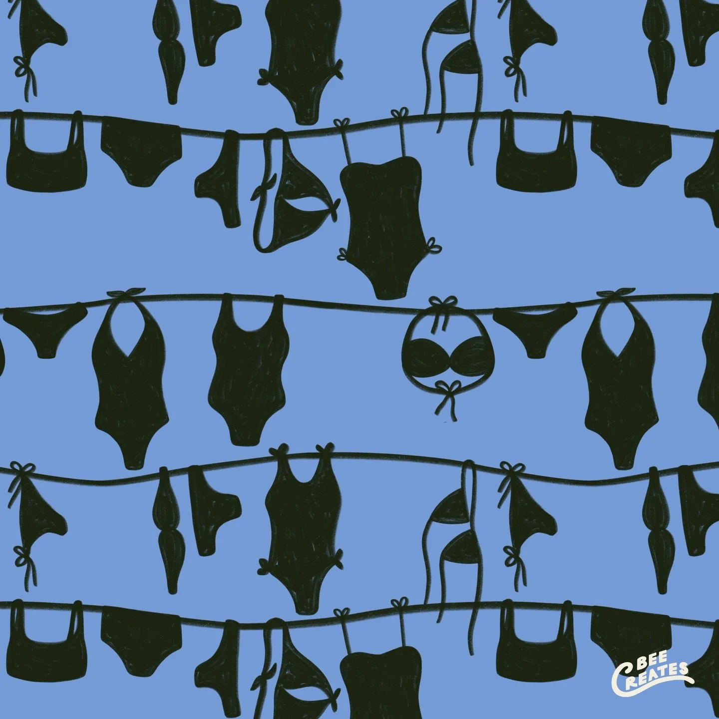 On the line 👙

#surfacepatterndesigner #summerillustration #repeatpattern #artforlicensing #swimsuits