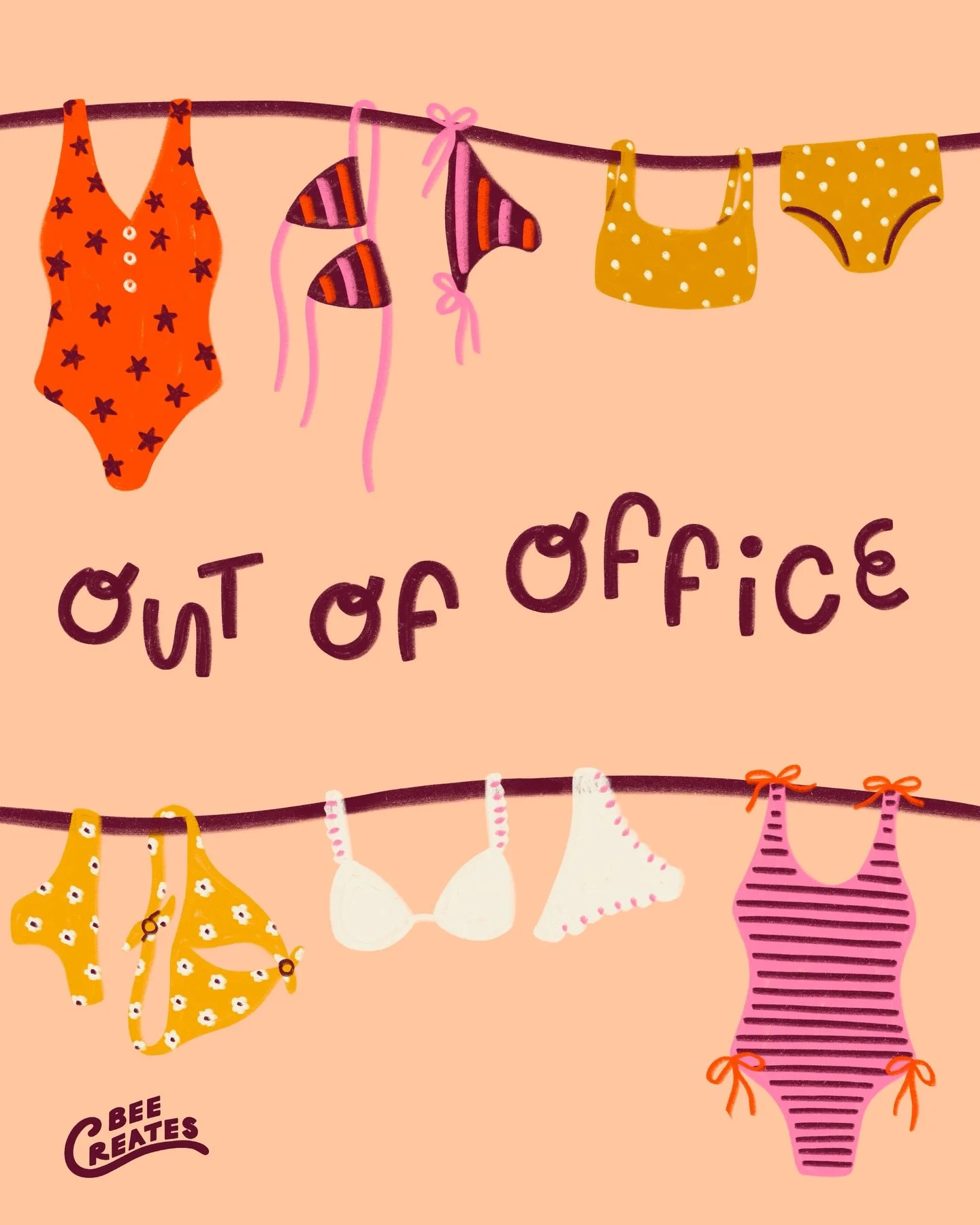 Catch y&rsquo;all later ✌🏼

#artforlicensing #digitalartist #surfacedesigner #swimsuits #outofoffice