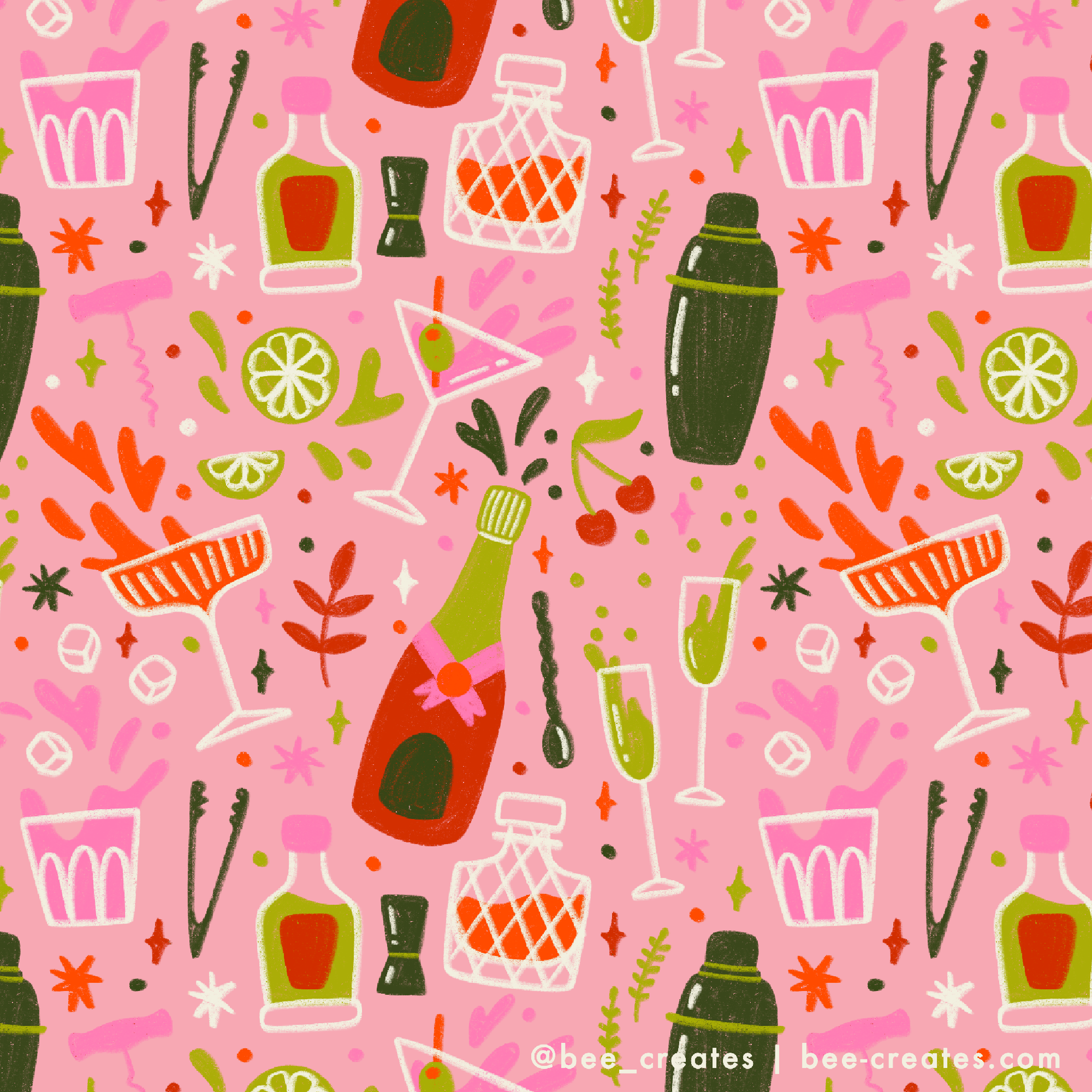 Cocktail Party - Pink | BEE24-A96