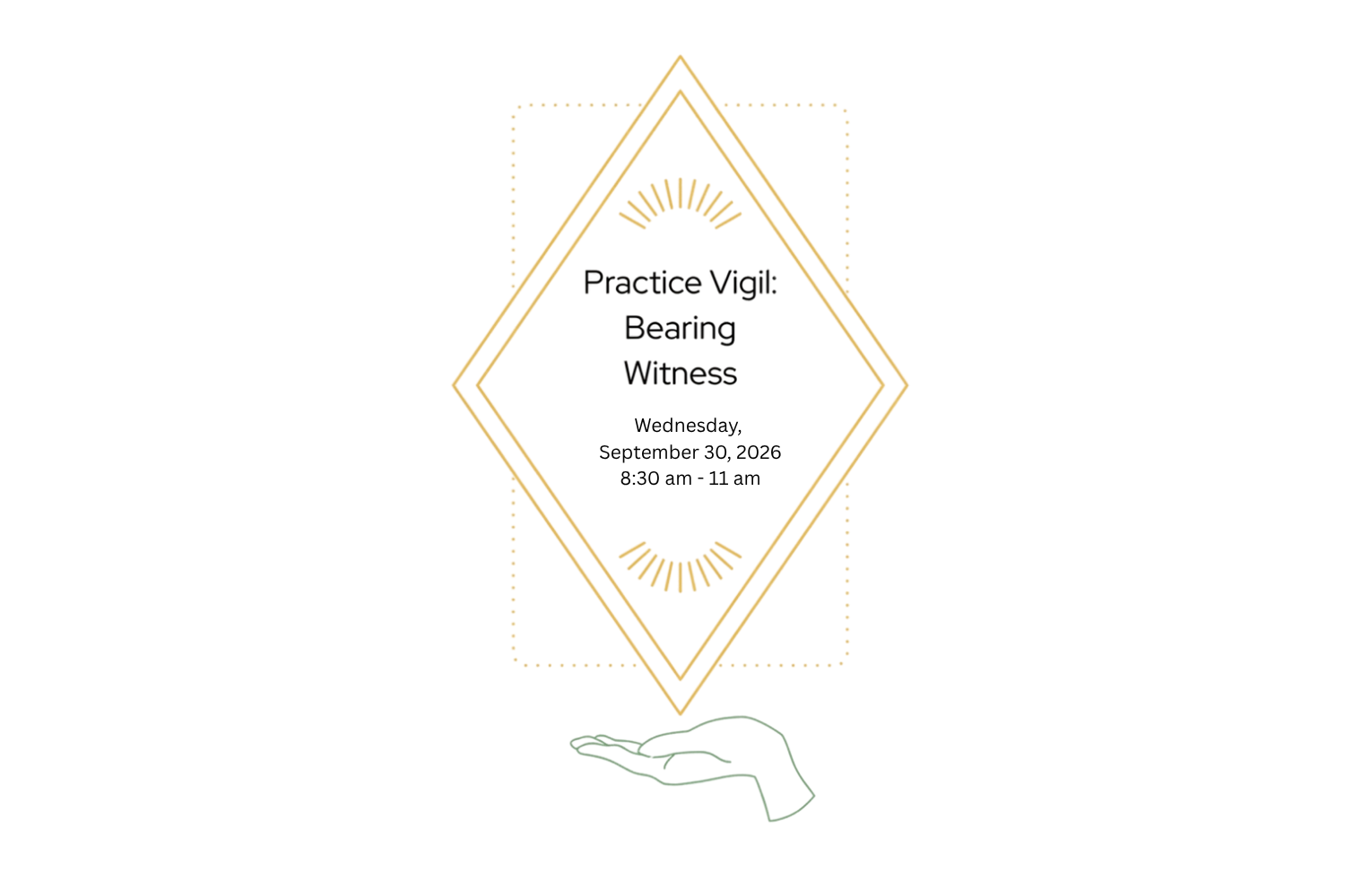  Vigil : Bearing Witness, September 30th Off Site