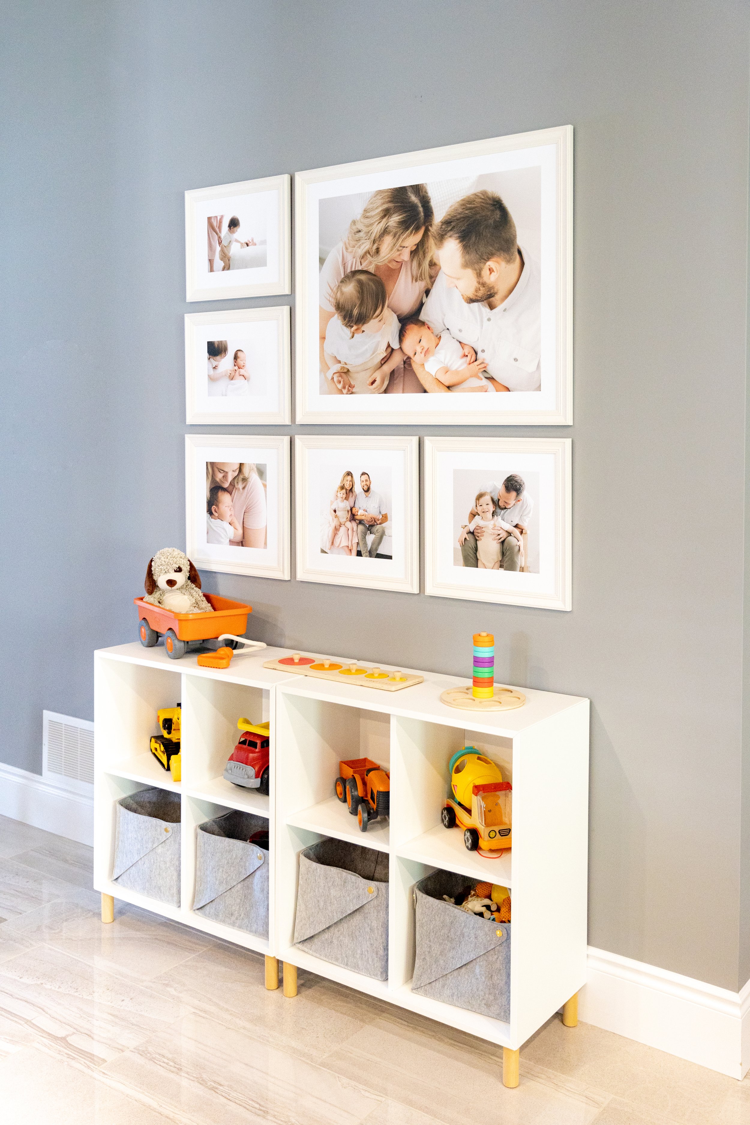 Creating a family portrait wall