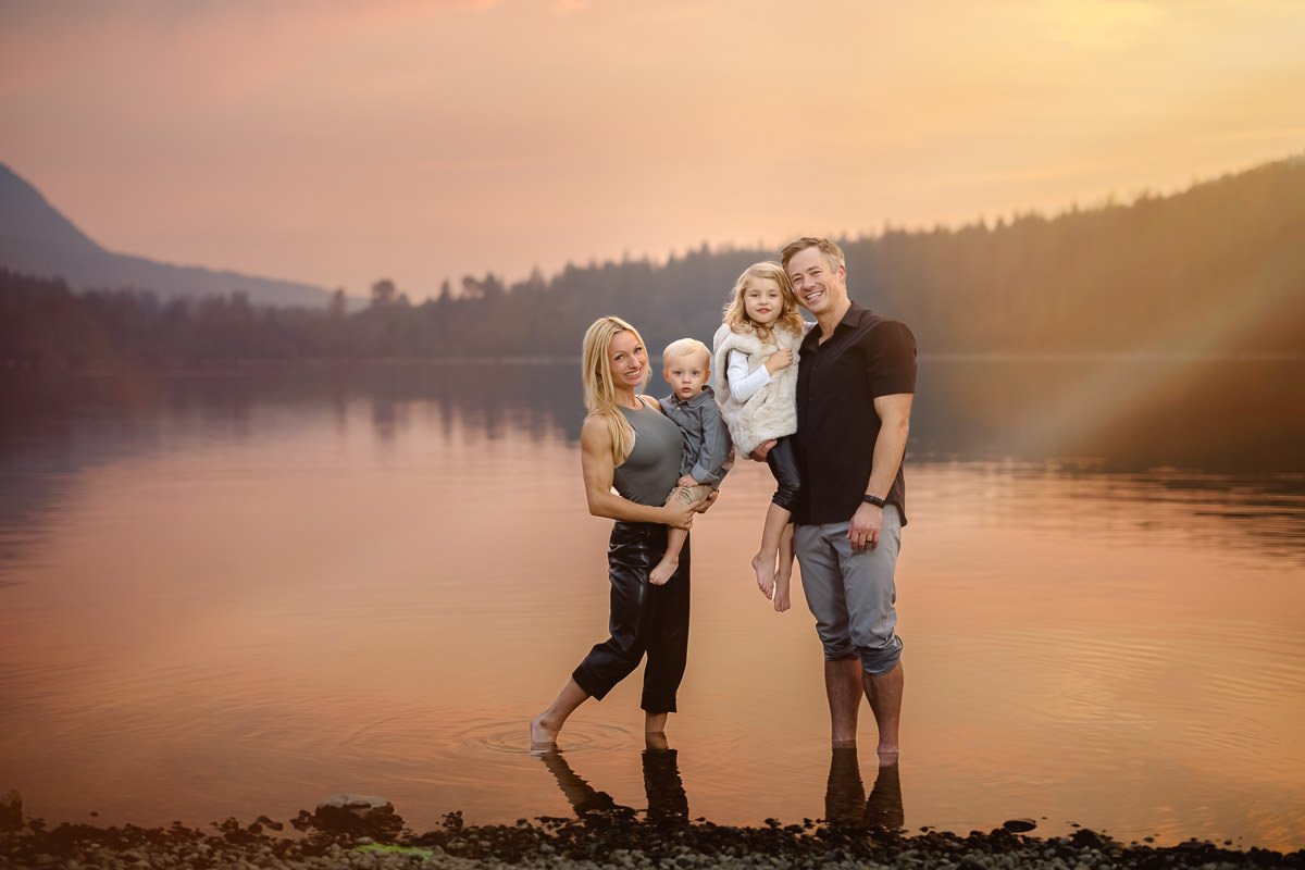 Family during Sunset family photoshoot