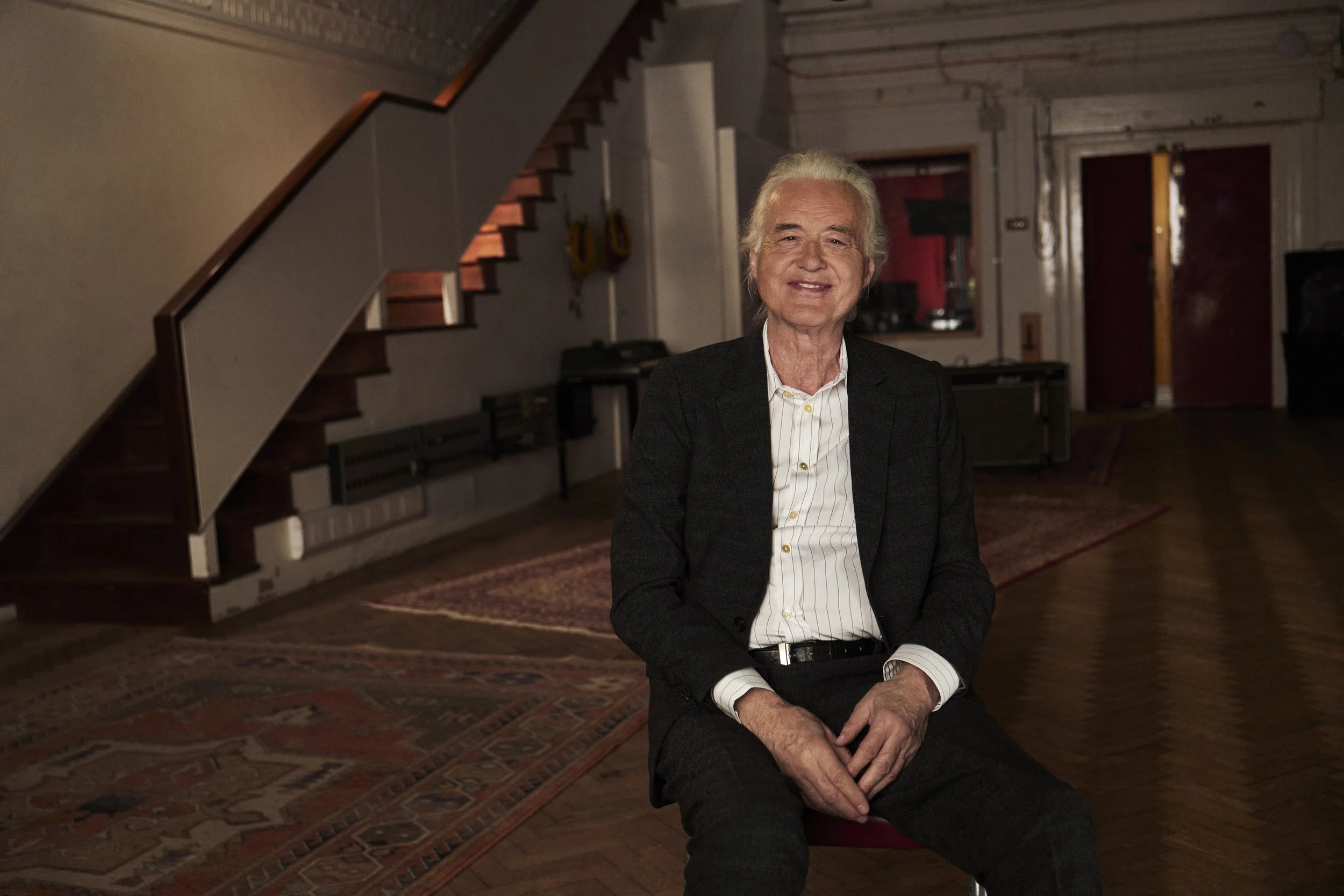 Jimmy Page during his interview at Abbey Road Studios. (credit: Mary McCartney)