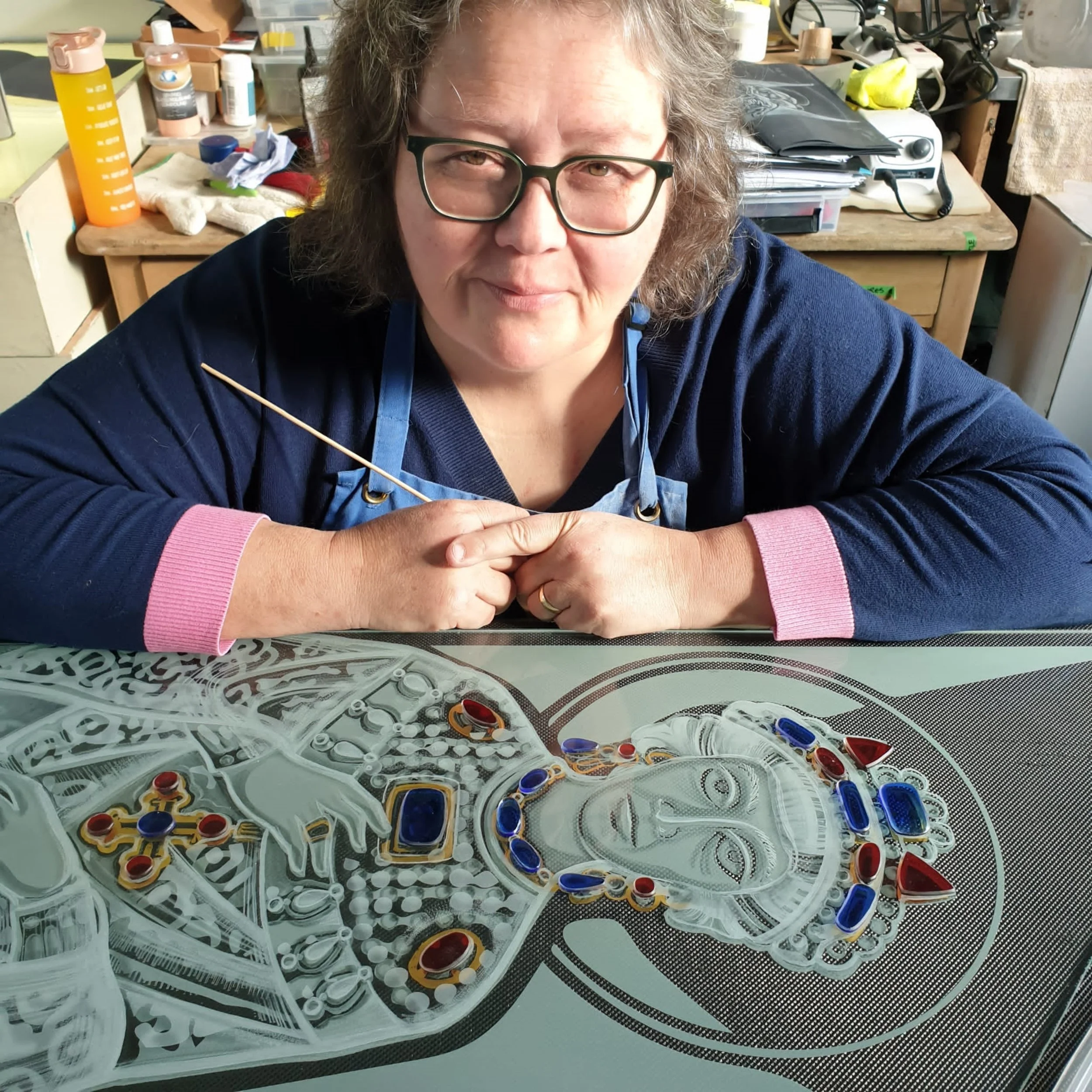 Rachel Phillips Barnard Castle in progress in studio .jpg