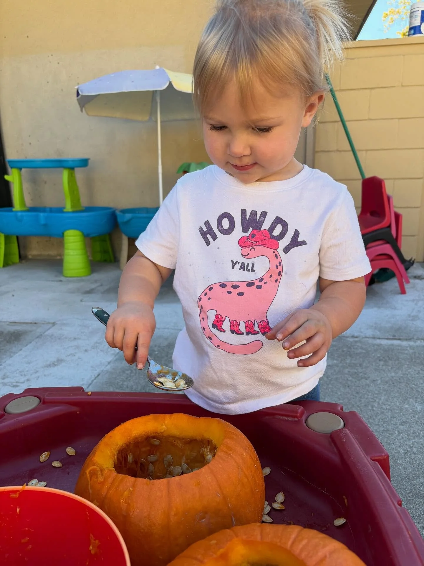 Today we continued the Halloween fun activities and all of our classes were able to explore the inside of pumpkins! 🎃

#preschool #preschoolenrollment #daycare #daycareenrollment #enrollingnow #infantcare #infantenrollment