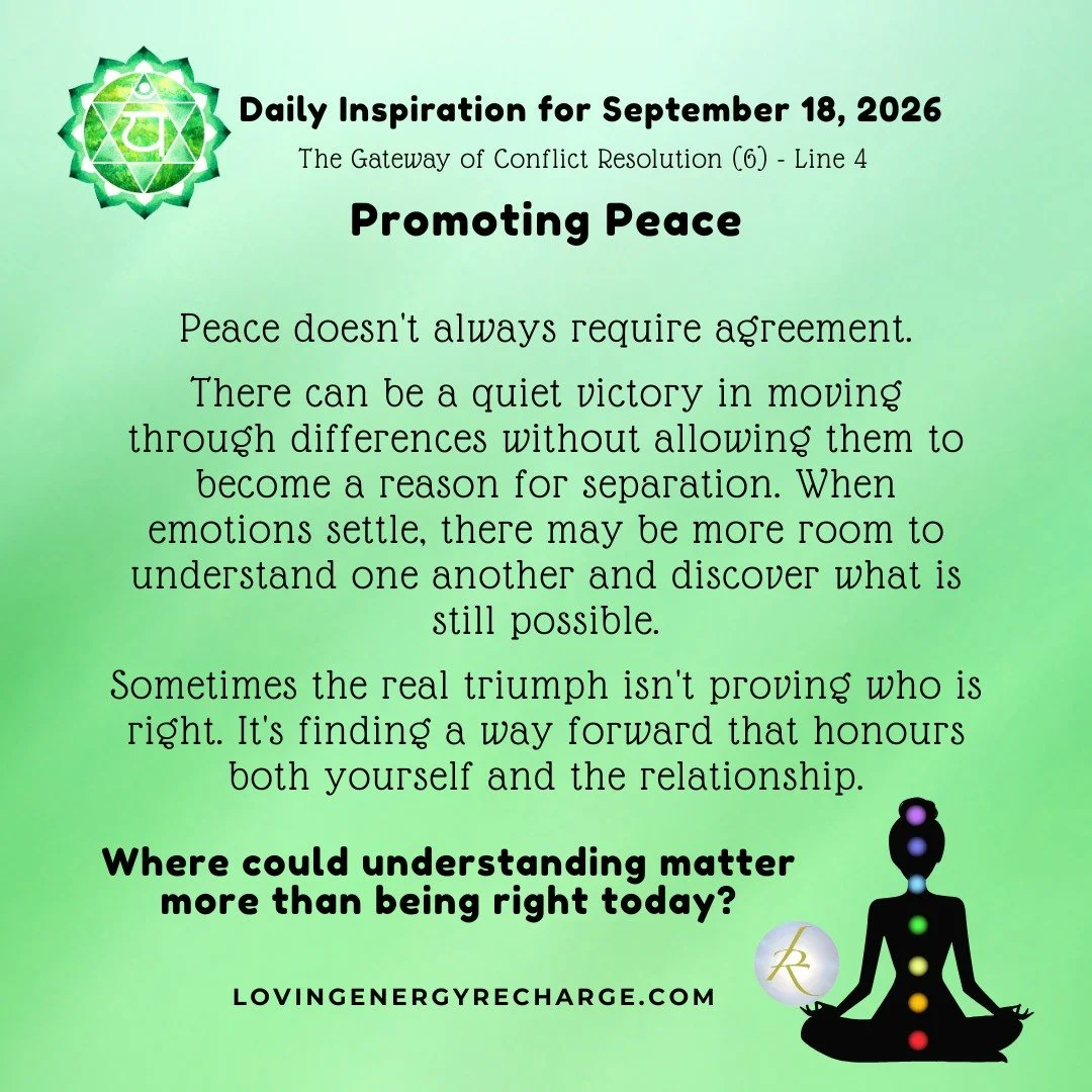 The Sun's Transit into the 4th Line of the Gateway of Conflict Resolution today invites reflection on, "Where could understanding matter more than being right today?"

💗link in bio to watch this week's Inner Alchemy video 

#humandesign  #