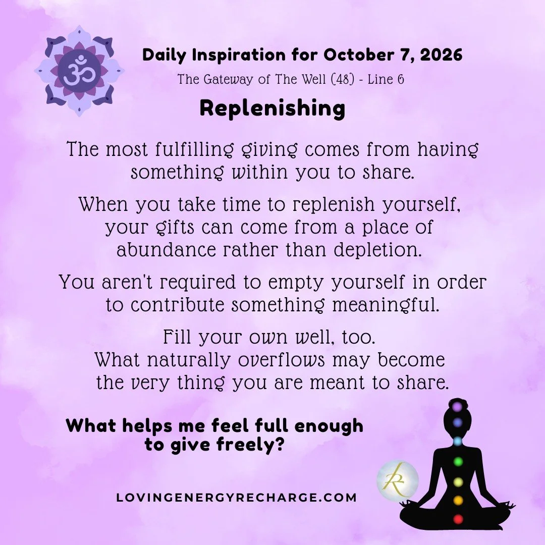 The Sun's Transit into the 6th Line of the Gateway of The Well today invites reflection on, "What helps me feel full enough to give freely?"

#humandesign  #InnerAlchemy #chakraalignment #soulguidance #lovingenergyrecharge #dailyinspiration