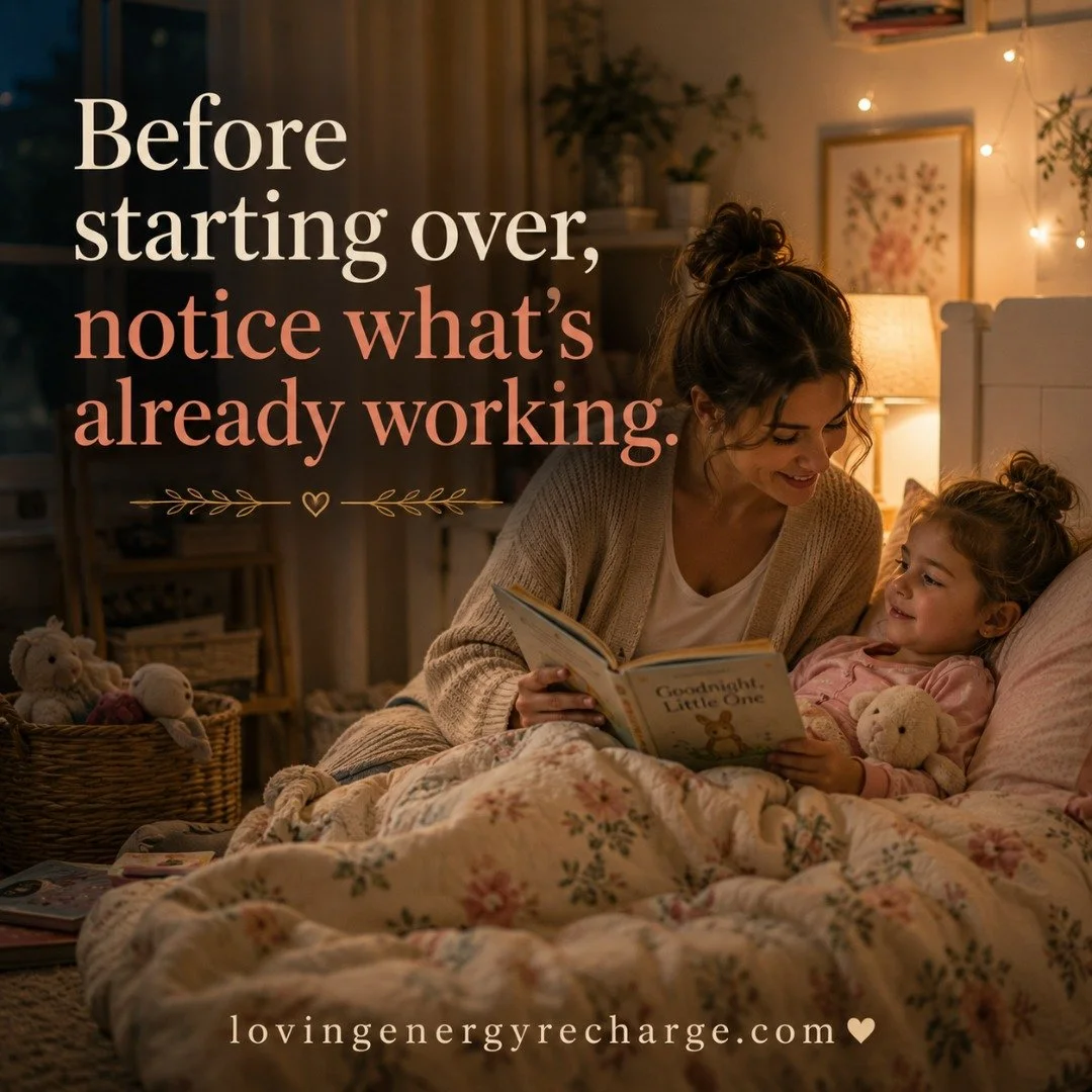 When something isn't going quite the way we hoped, it can be easy to focus on everything that needs to change.

We may start questioning the whole plan, comparing it with what someone else is doing, or convincing ourselves that starting over would be