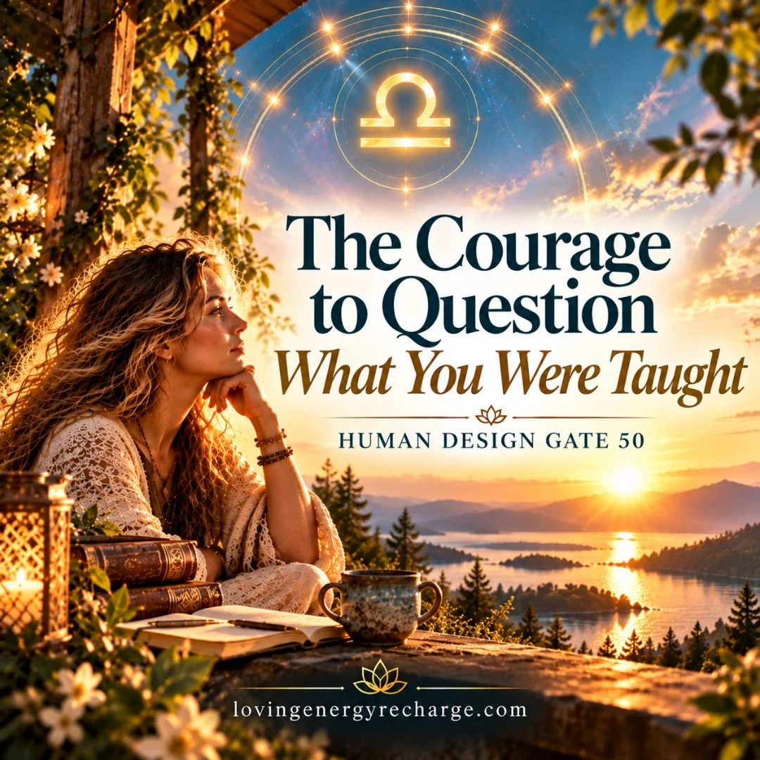 From October 19&ndash;24, the Sun moves through Human Design Gate 50 / Gene Key 50, known as Values, carrying us through the final days of Libra Season and across the threshold into Scorpio.

Located within the Splenic Center, Gate 50 carries an inst