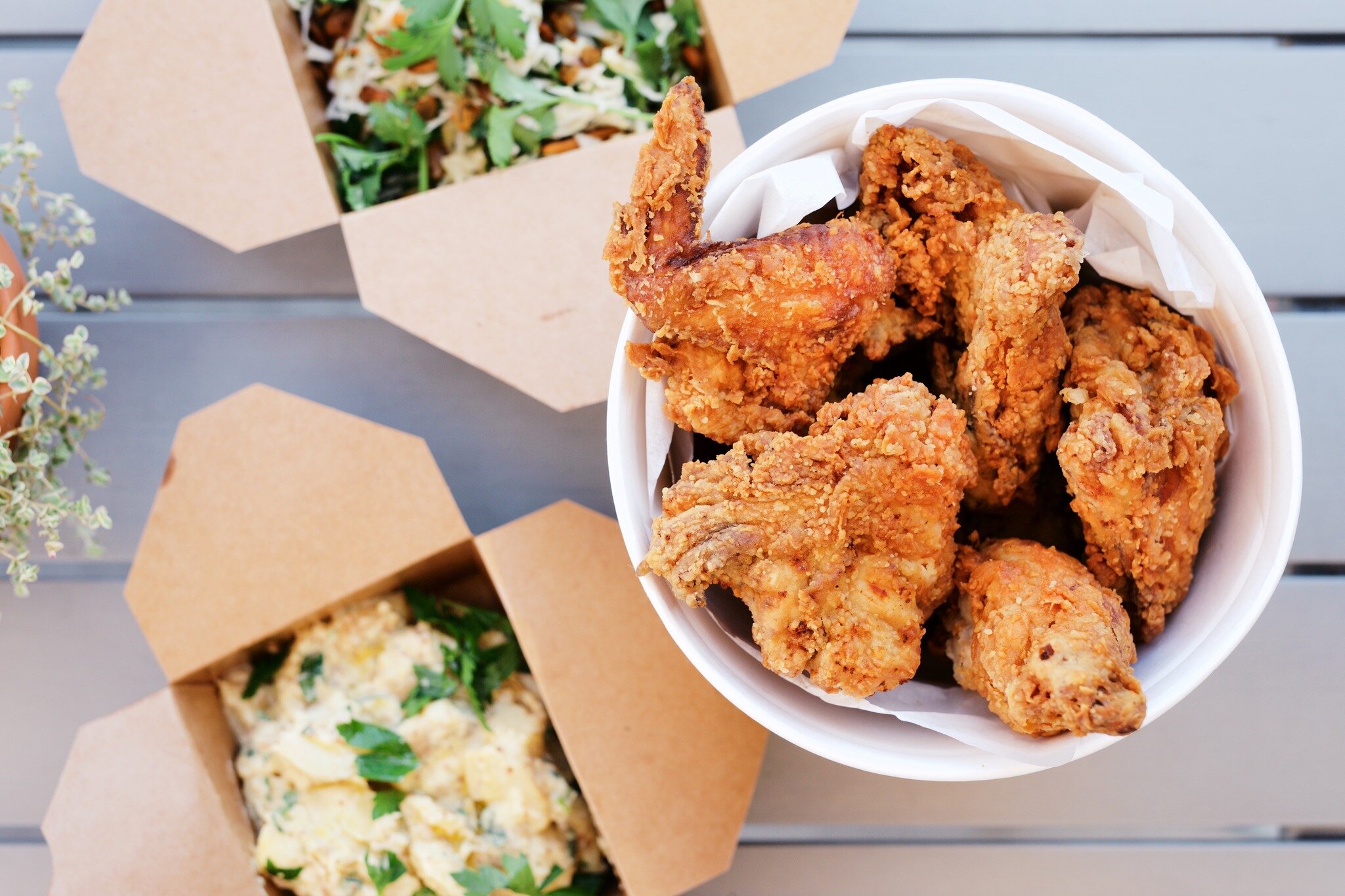 Fried Chicken is the secret ingredient to a happy Friday. 🍗 Order your Fried Chicken buckets and sides at southsidenapa.com and pick them up Friday, between 4p-6p.
#SouthsideCentury #NapaValley #FriedChickenFriday #BestFriedChicken #FriedChicken