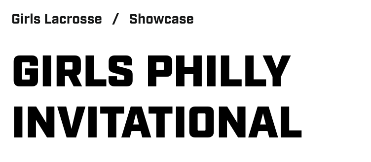 NXT Philly Fall Invitational