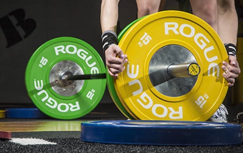 Add a touch of color to your workout 🏋️&zwj;♂️ 

The color-coded version of Rogue&rsquo;s budget-priced Echo Bumpers makes it easier to keep your plates organized and find the ones you need at a glance&mdash;especially in larger gyms where multiple 