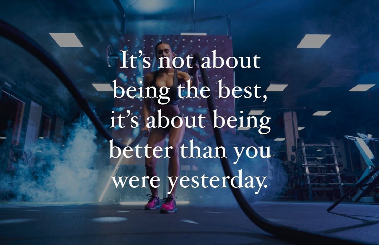 It&rsquo;s not about being the best, it&rsquo;s about being better than you were yesterday!
&bull;
&bull;
&bull;
&bull;
&bull;
&bull;
#MobileGymTech #Fitness #Gym #Cardio #CrossFit #CardioWorkout #CrossFitCommunity #WorkingOut  #Fit #FitnessLifestyle