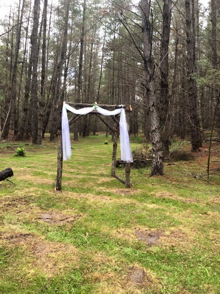 Wog Wog wedding. To be honest if I'd seen the drive prior to the wedding I may not have agreed. It was rather wild - but what a setting!