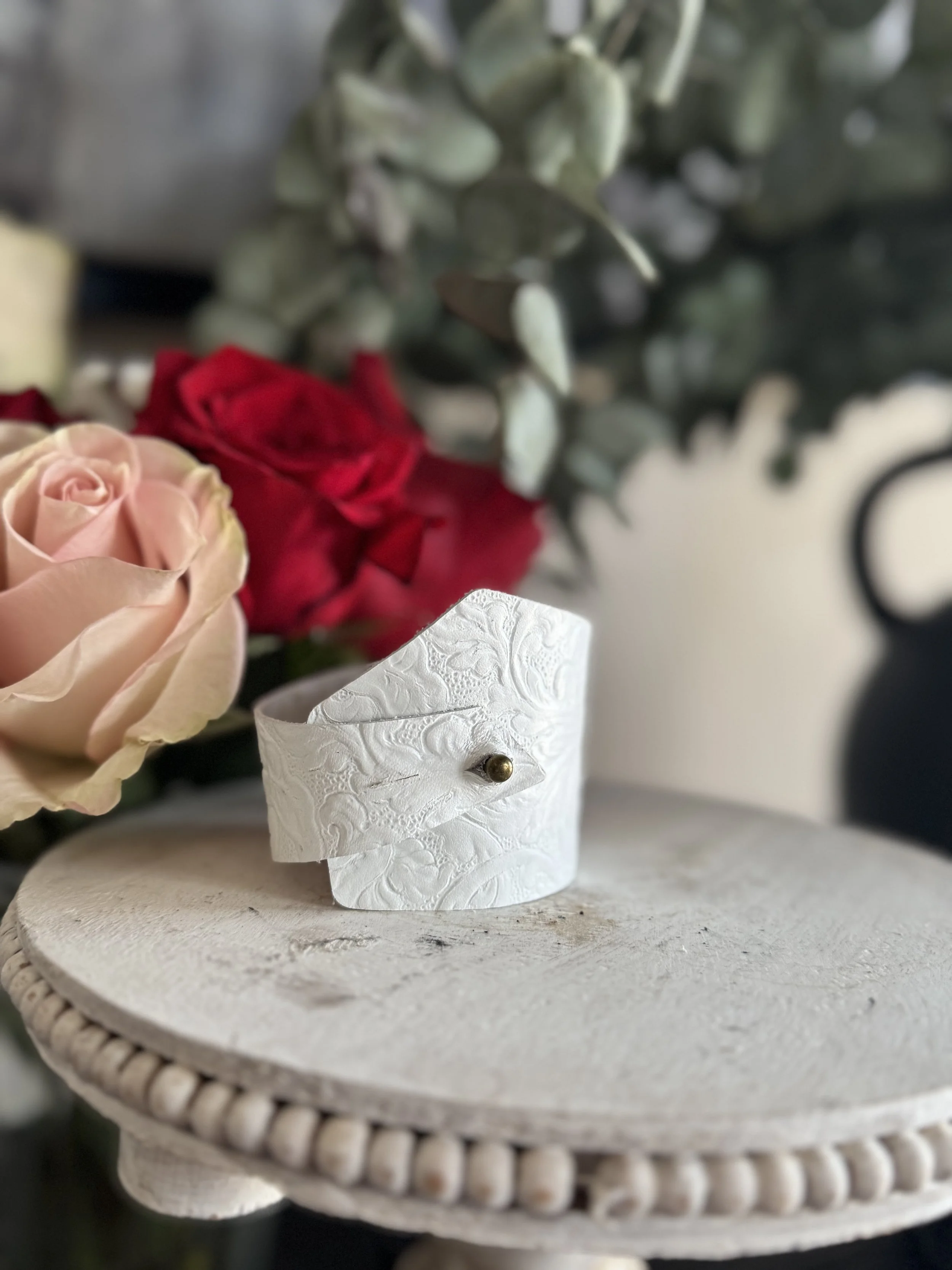 White Cuff Bracelet
