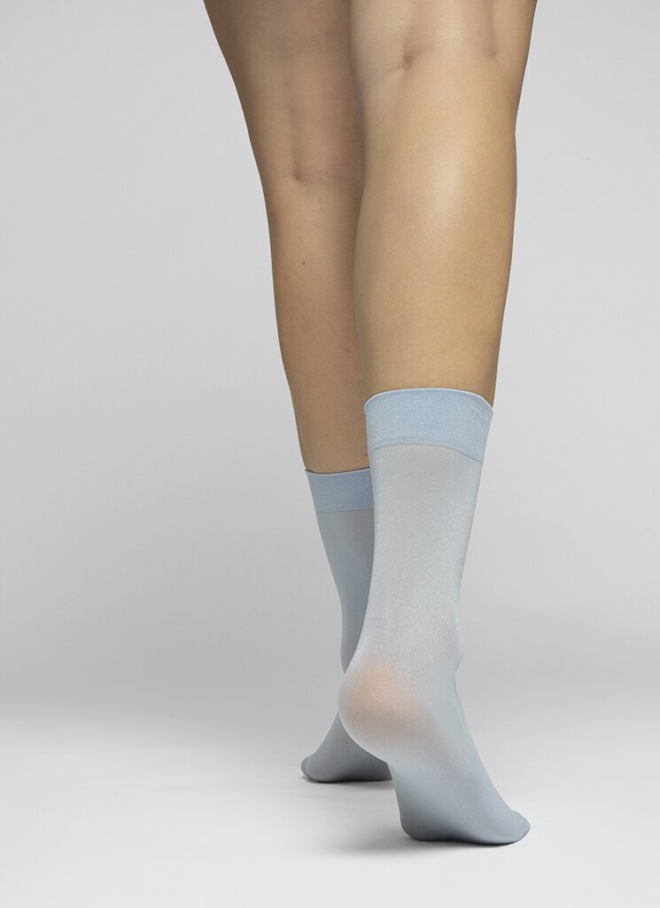 Swedish Stockings Malin Light Blue Shimmer Socks — La Osa
