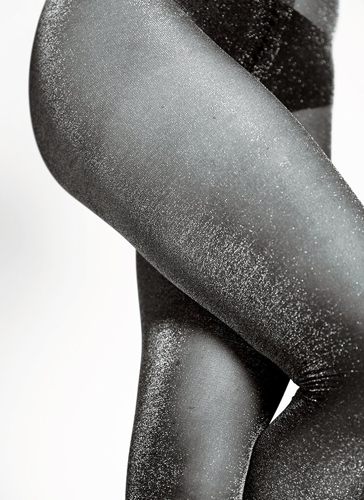 Swedish Stockings Tora Silver Shimmer Tights — La Osa
