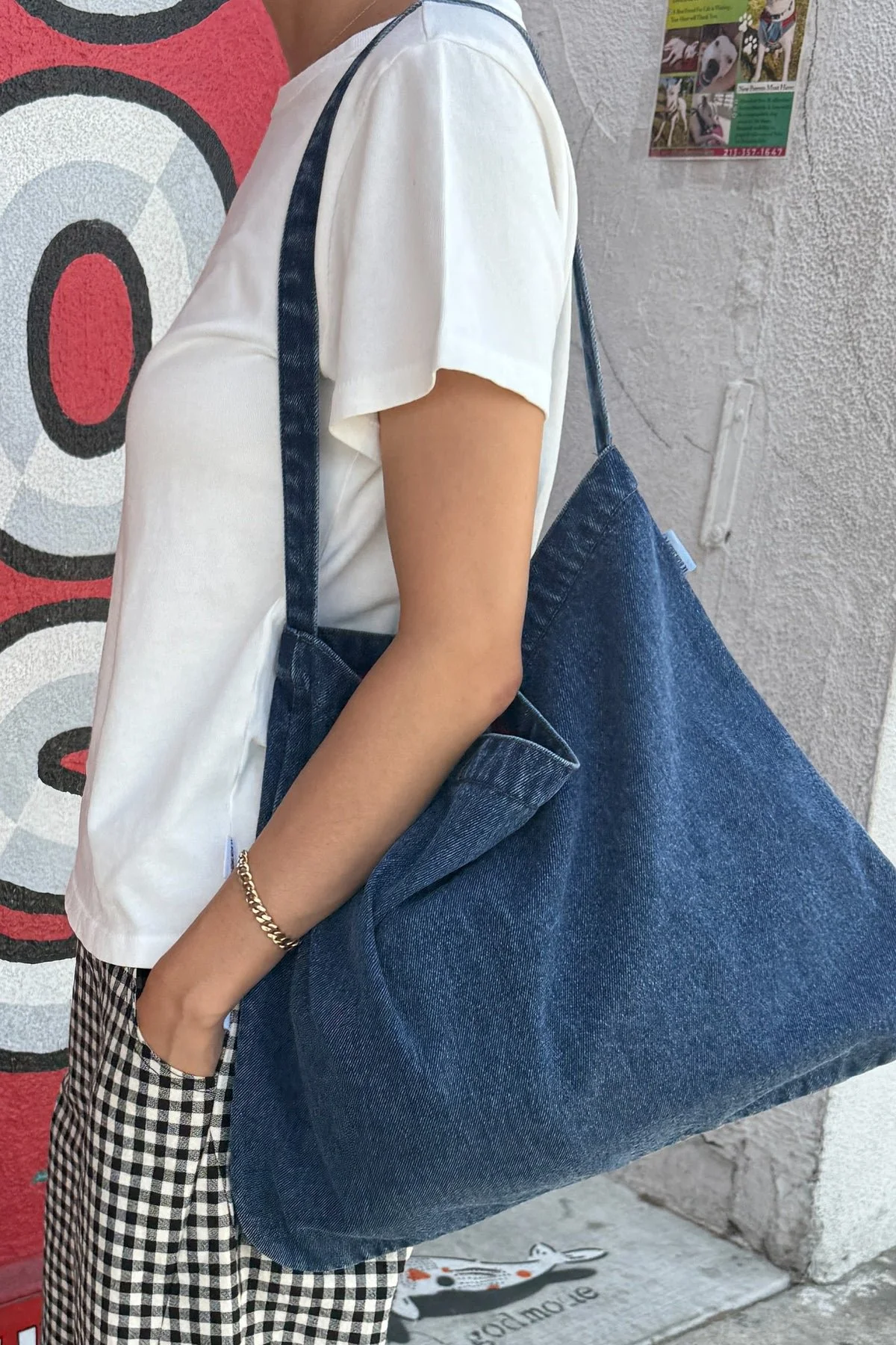 DENIM HAPPY CARRYALL BAG