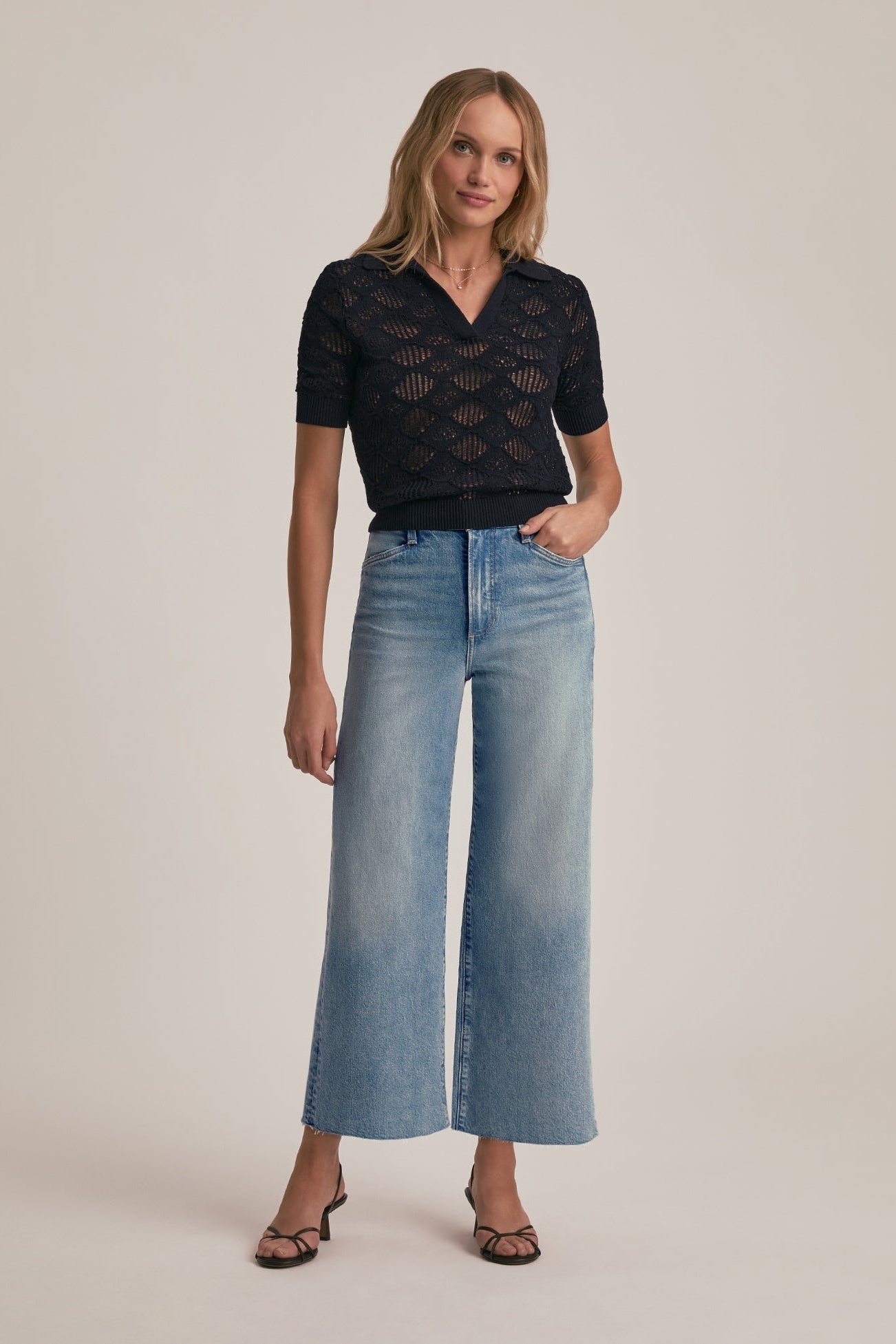 THE MISCHA HIGH RISE WIDE LEG CROP