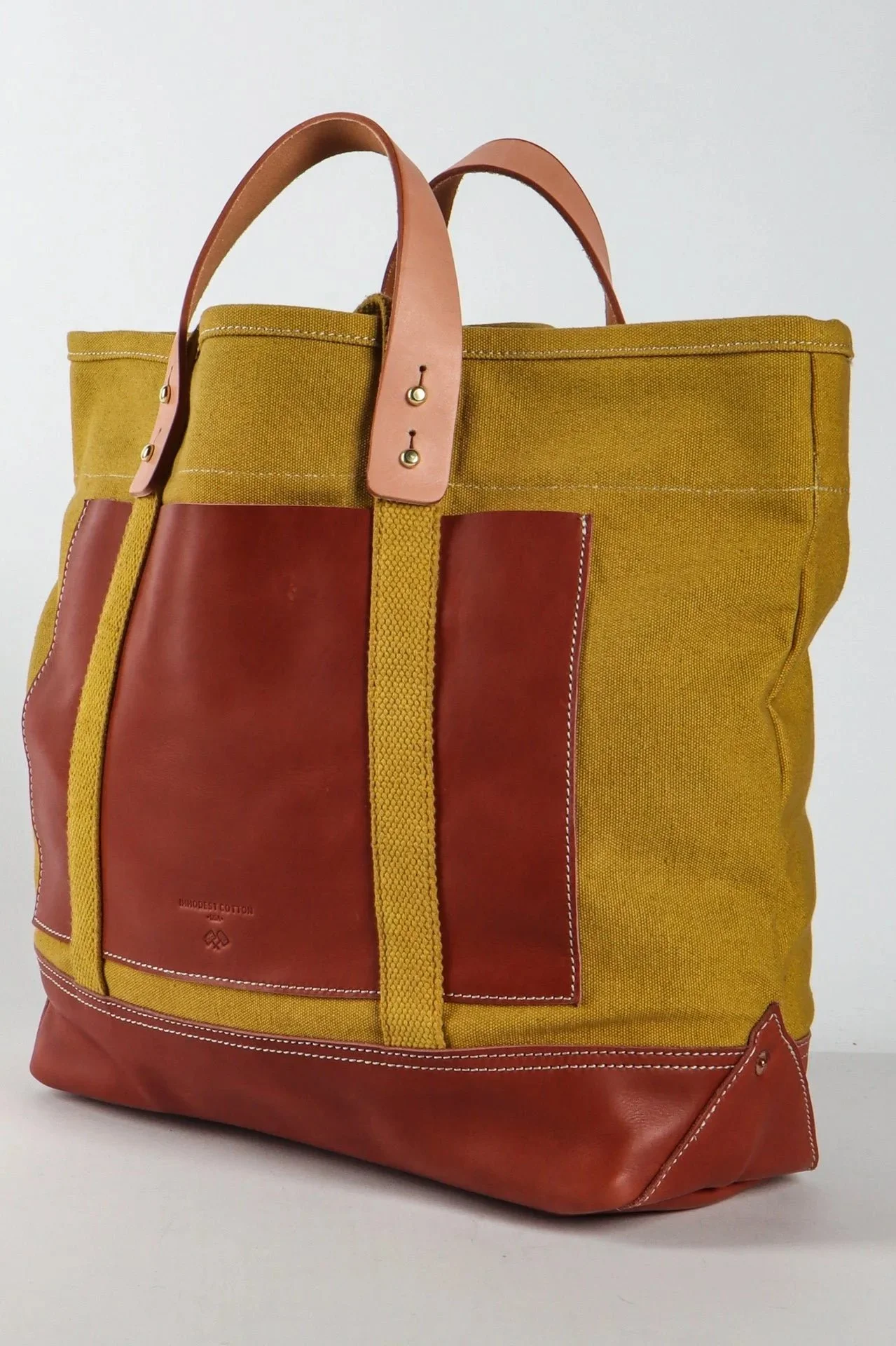 EDITOR TOTE- CHARTREUSE + BORDEAUX