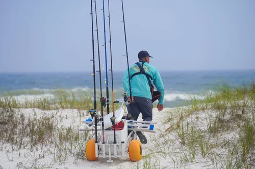 Happy anglers after a Pensacola land-based charter trip