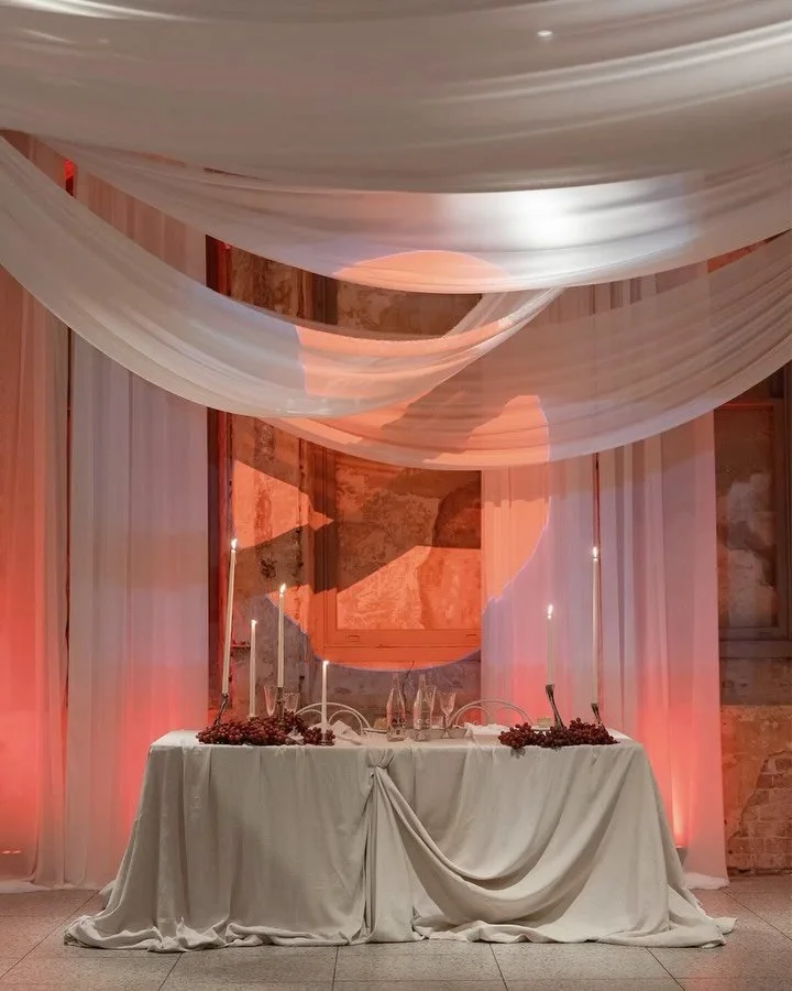 Sonny &amp; Montana&rsquo;s evening at @alpha.dining @eventsby.alpha 

&mdash;

@callanrobisonphoto 
@fromirisstudio 
@upbeat.social 
@blanchebridal 
@forloveandliving 
@lesilla 
@taniachihamakeup 
@dodiejayhair 
@royalcarhire_ 
@madelineanne_creator