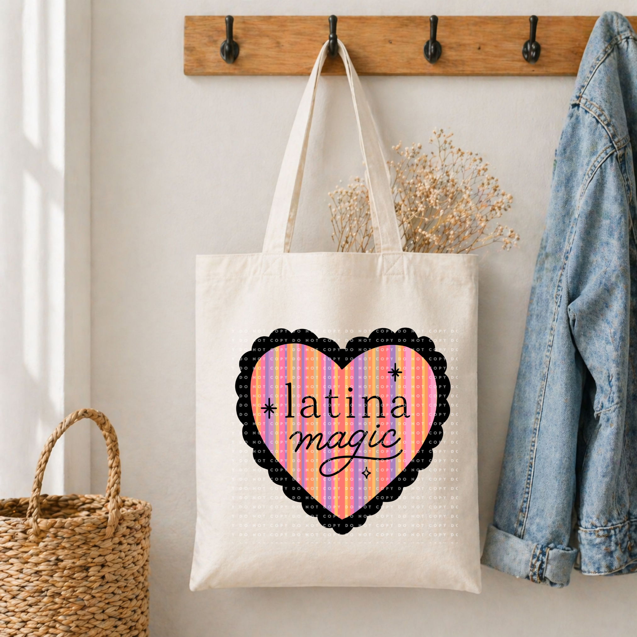Latina magic tote bag
