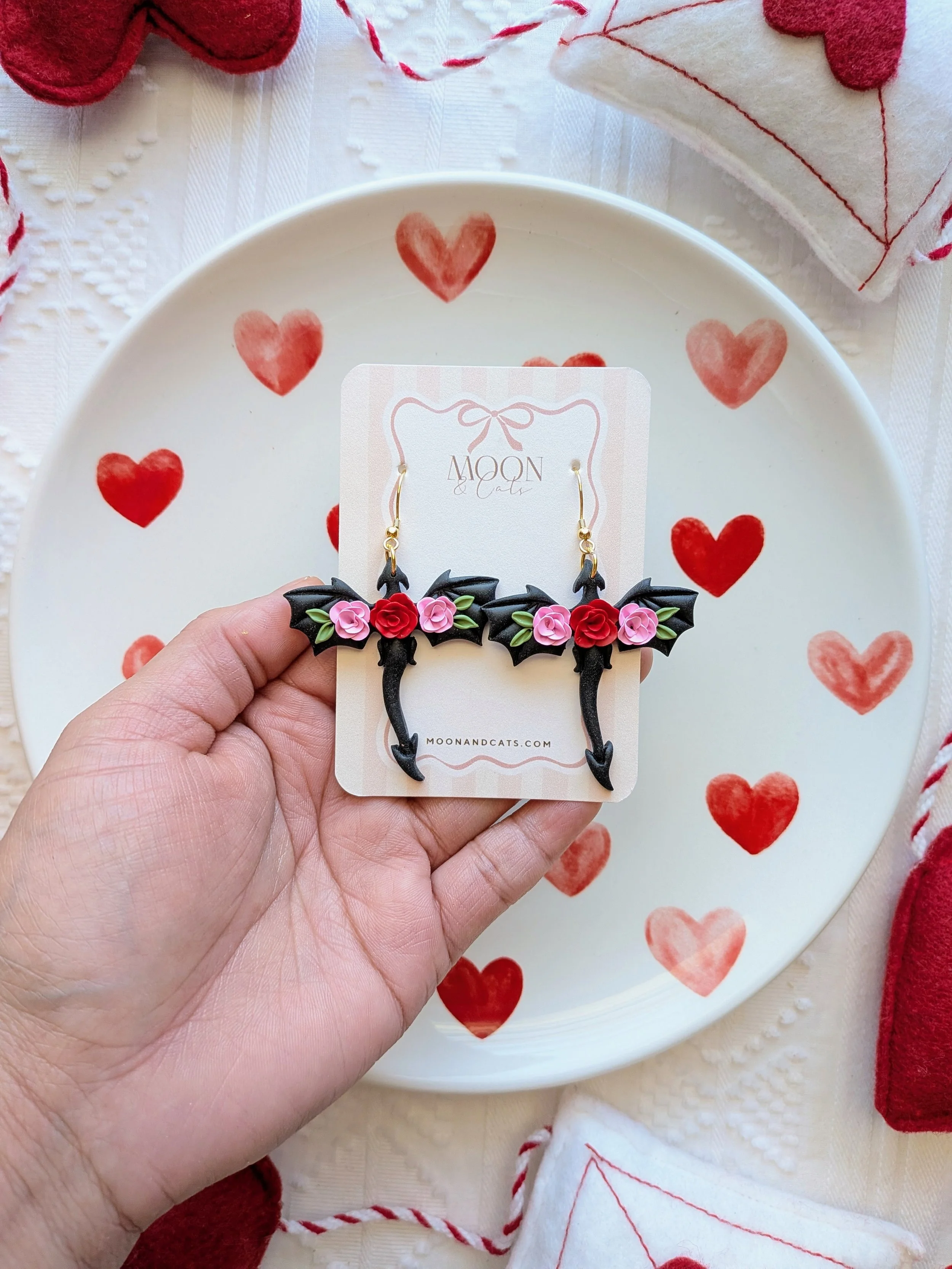 Floral fantasy dragons