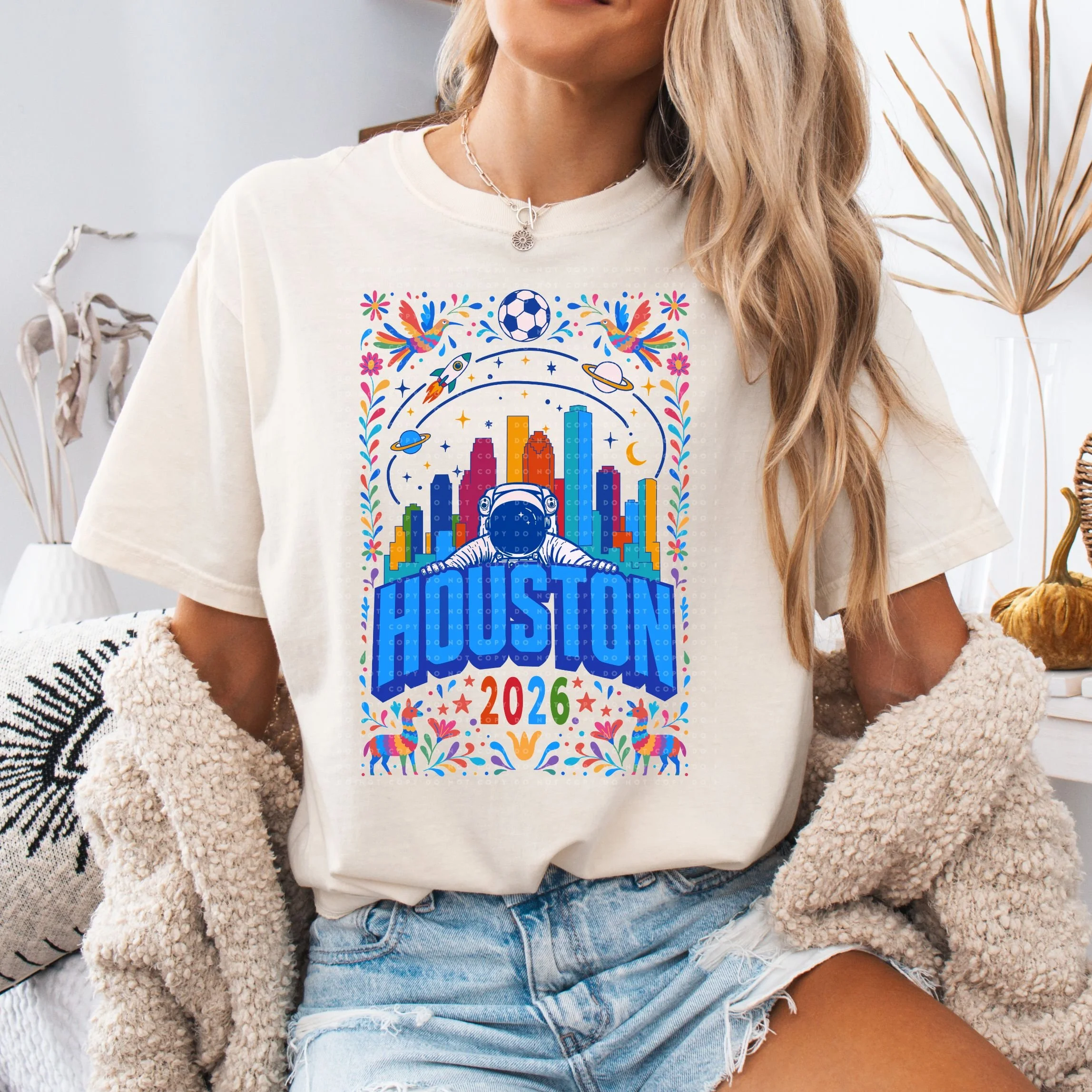 Houston soccer'26 inspired front only