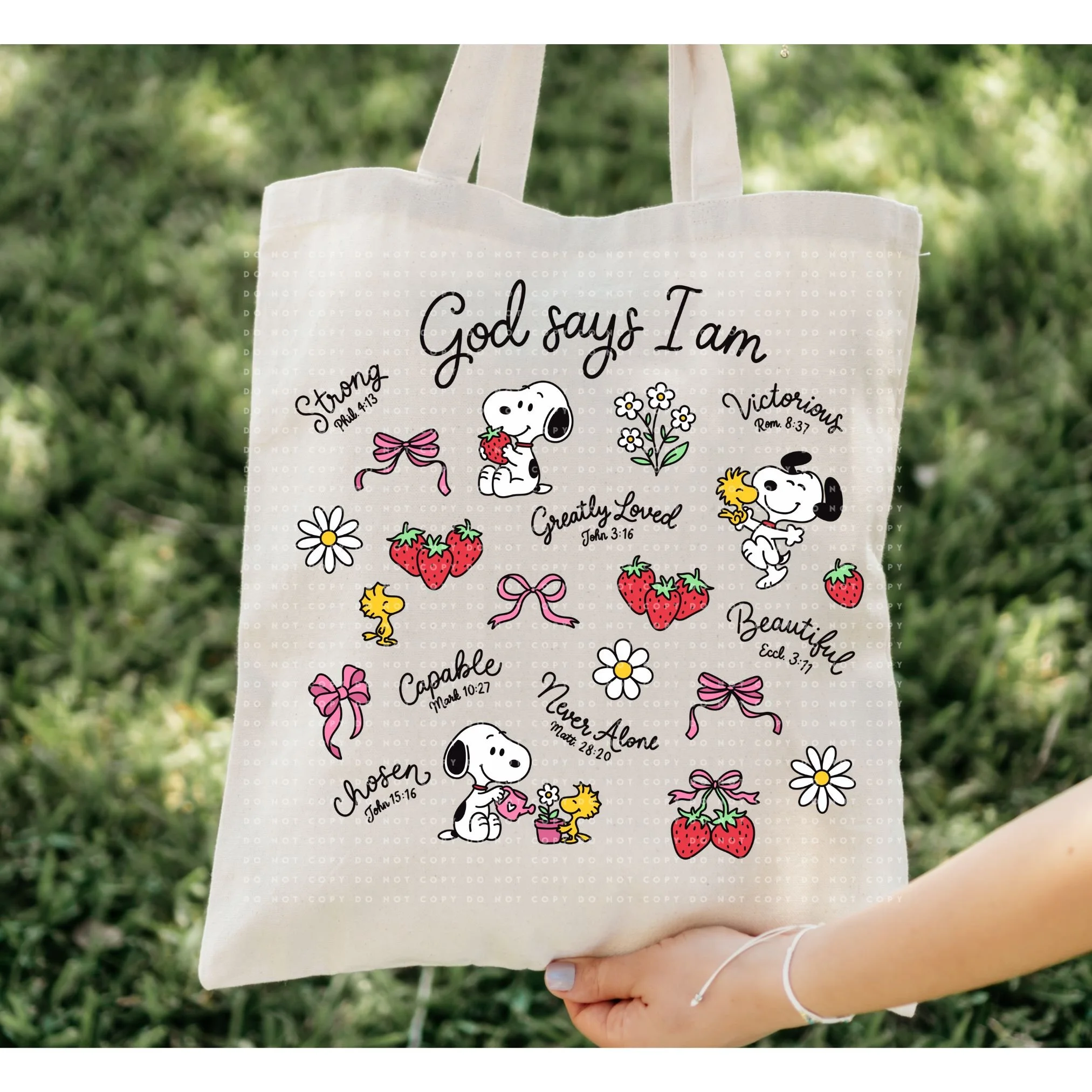 God says I am tote bag