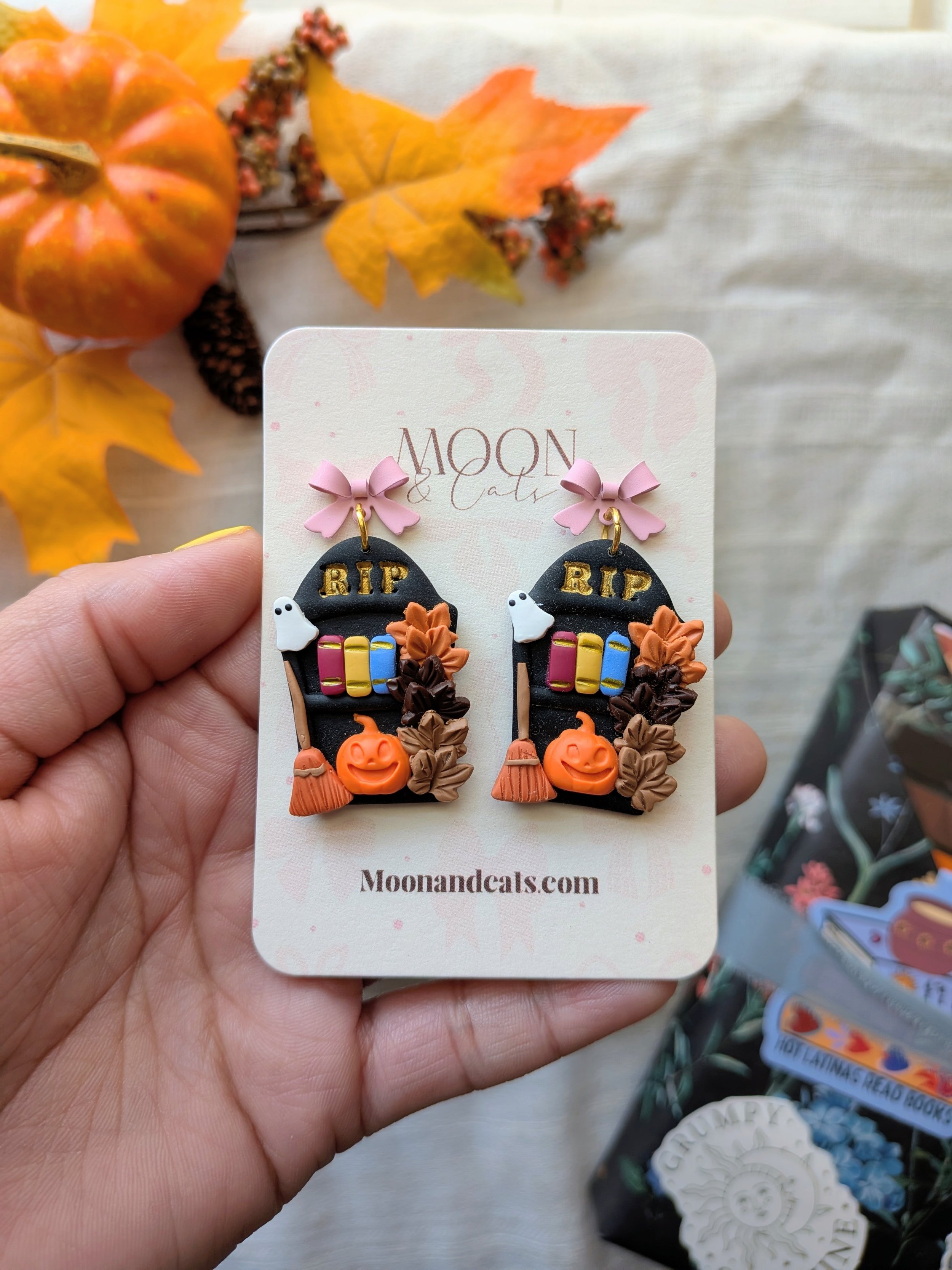 Spooky bookshelves