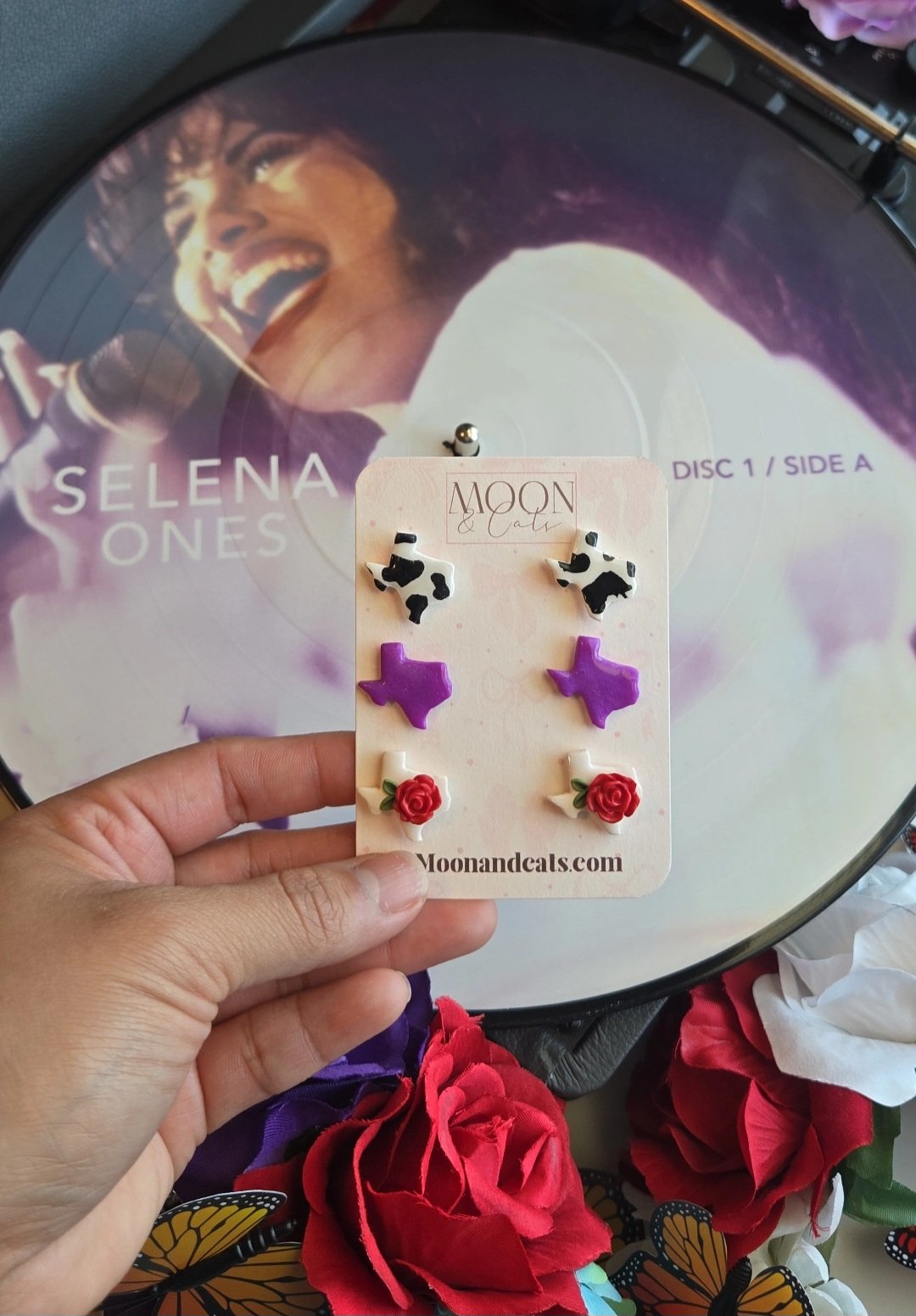 TX Selena inspired studs
