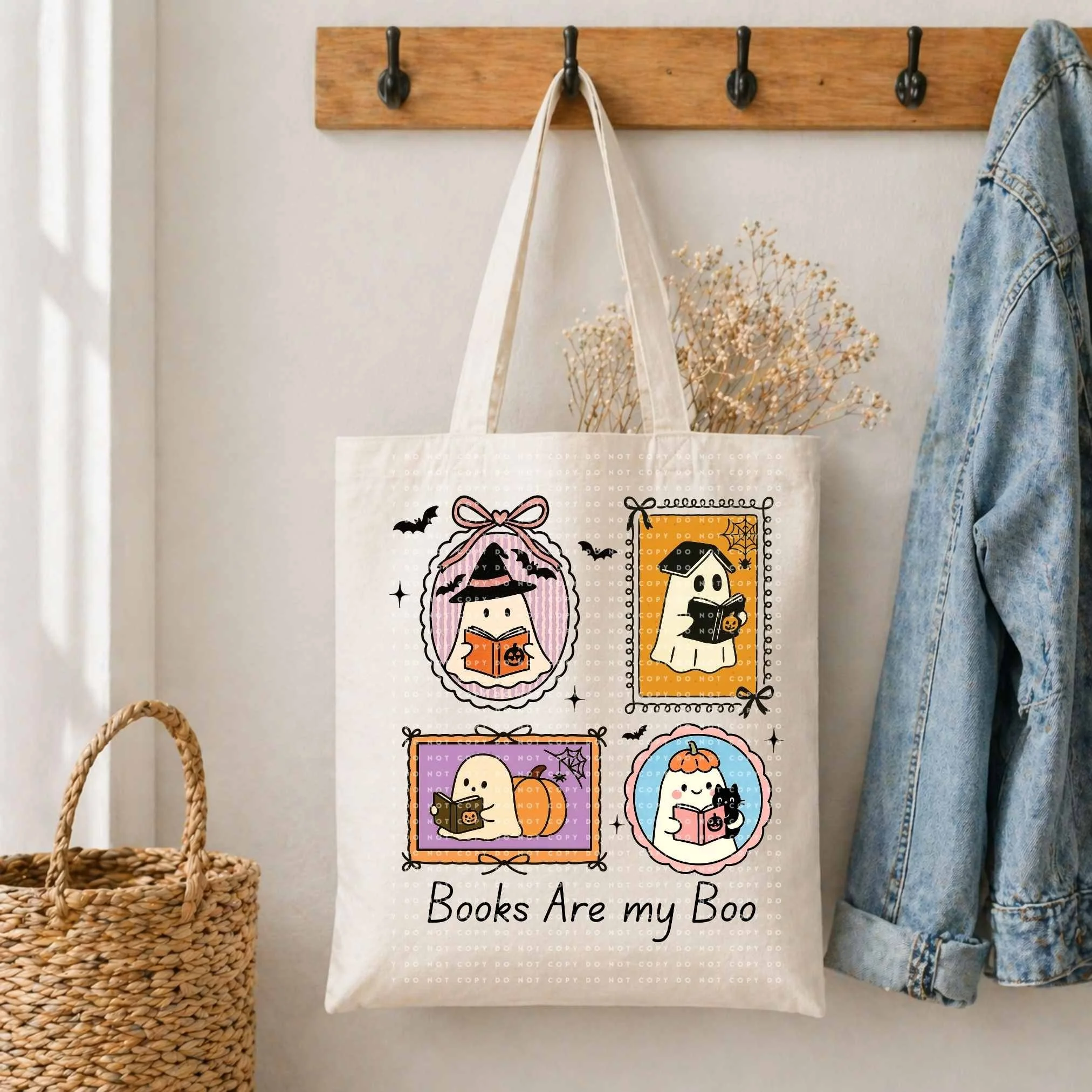 Books are my boo tote bag
