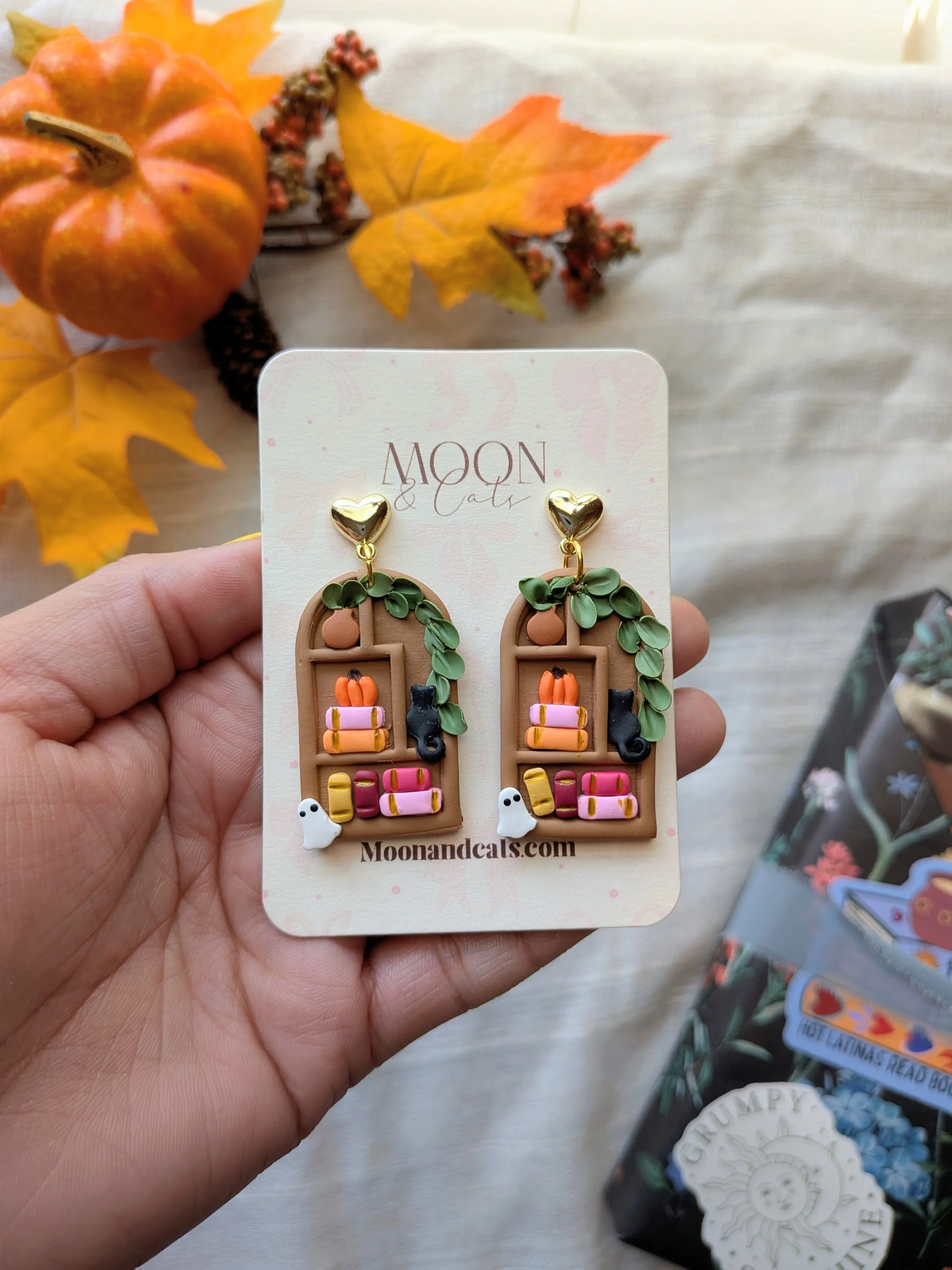 Fall tall bookshelves