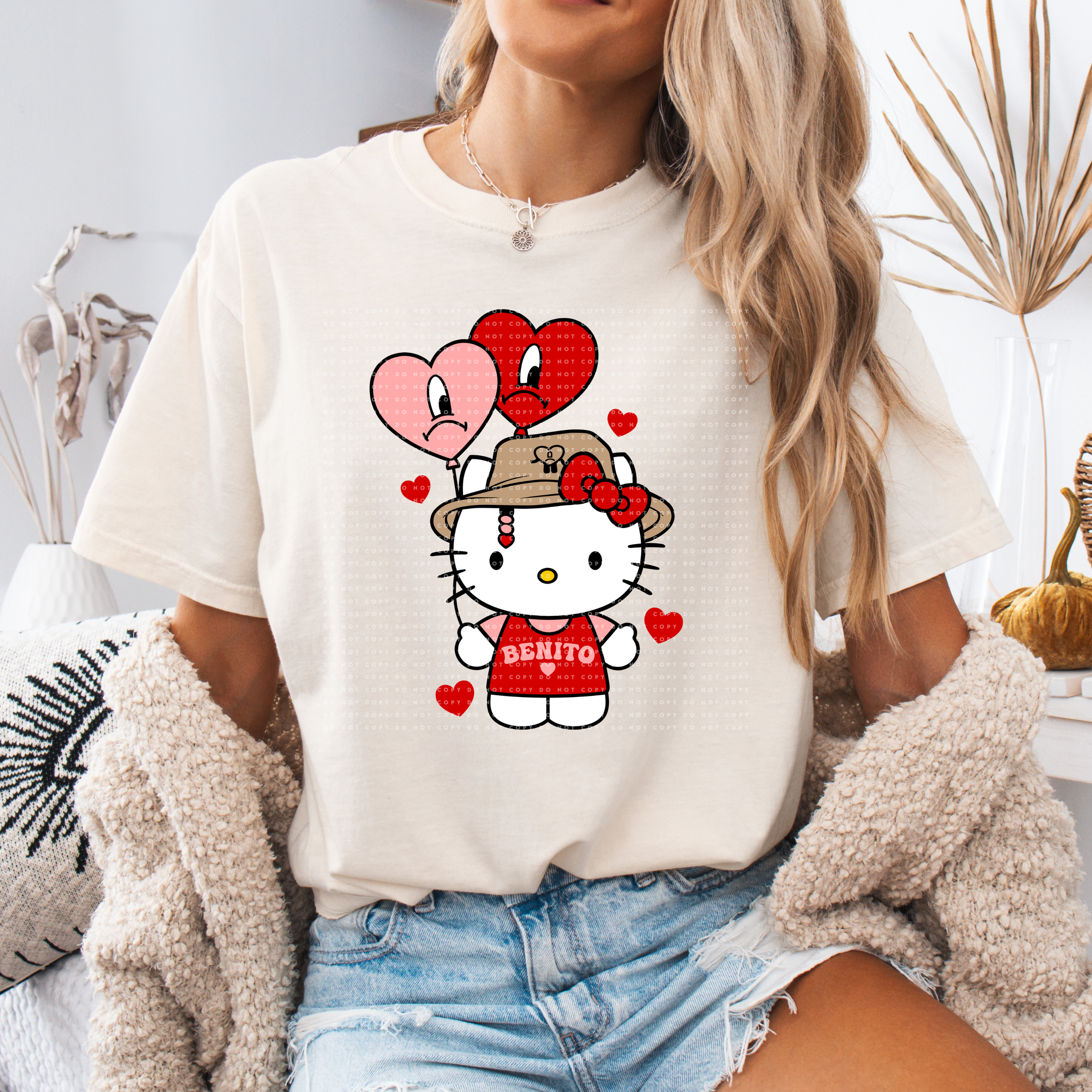Valentine Benito kitty t-shirt/sweatshirt