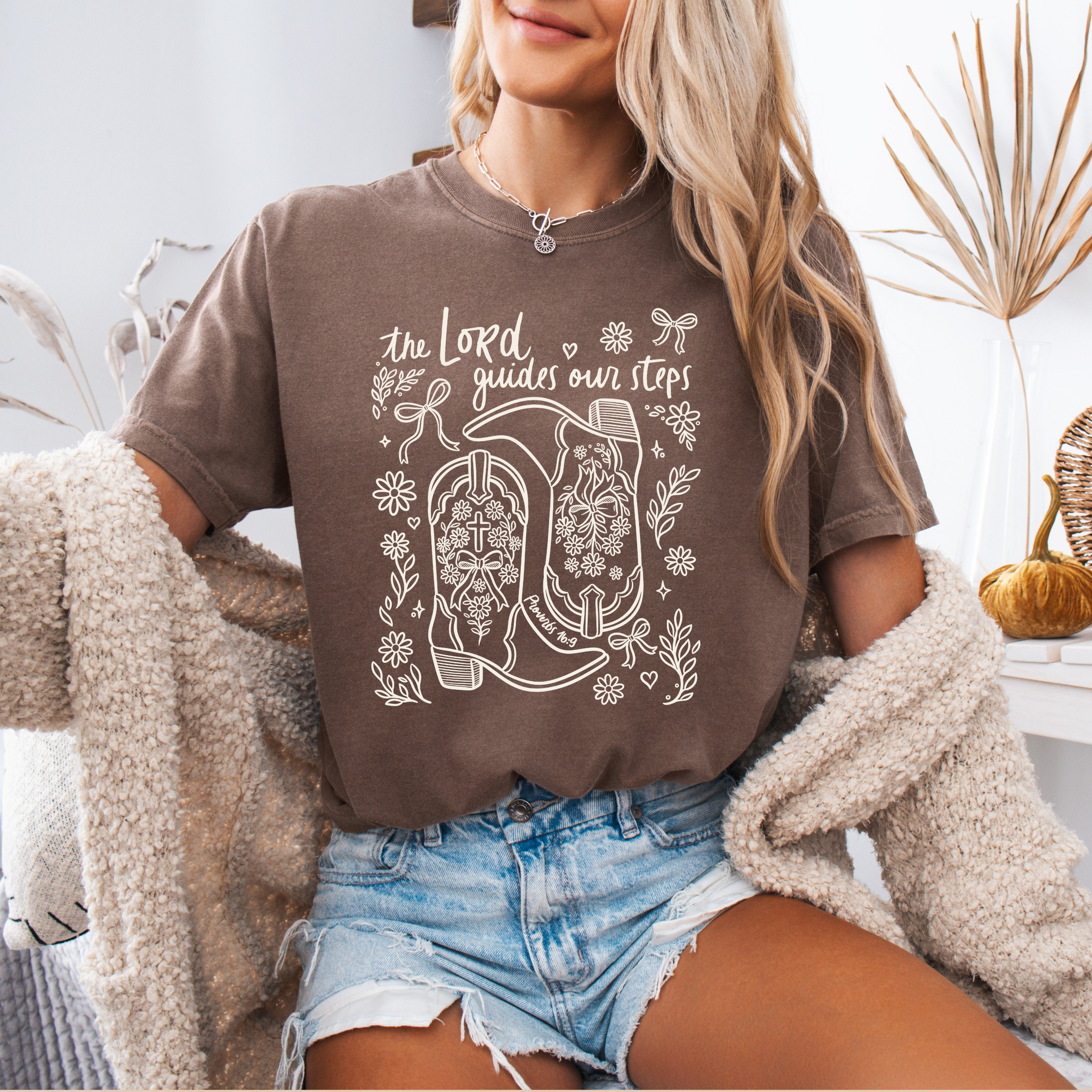 The Lord guides our steps t-shirt