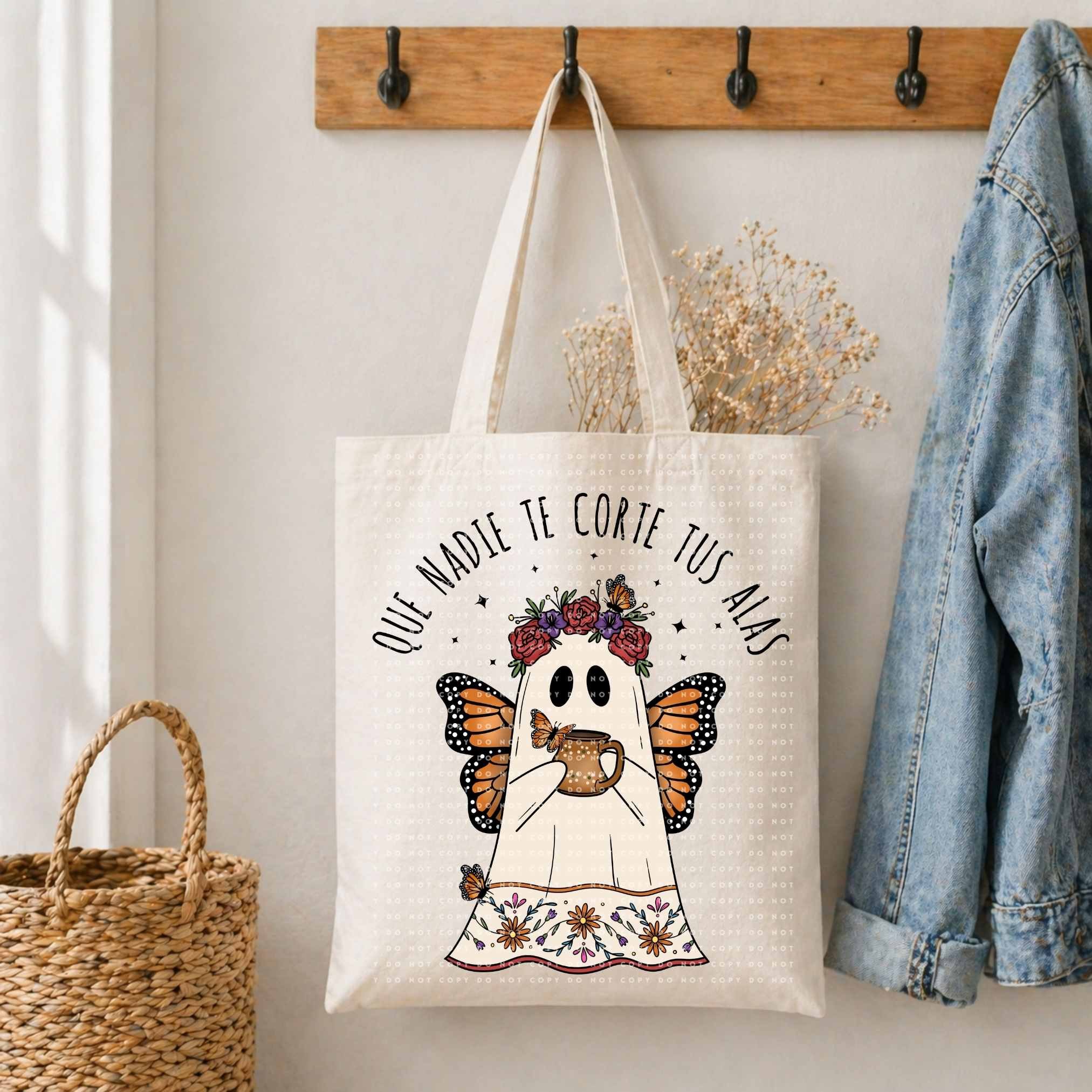 Que nadie te corte tus alas tote bag