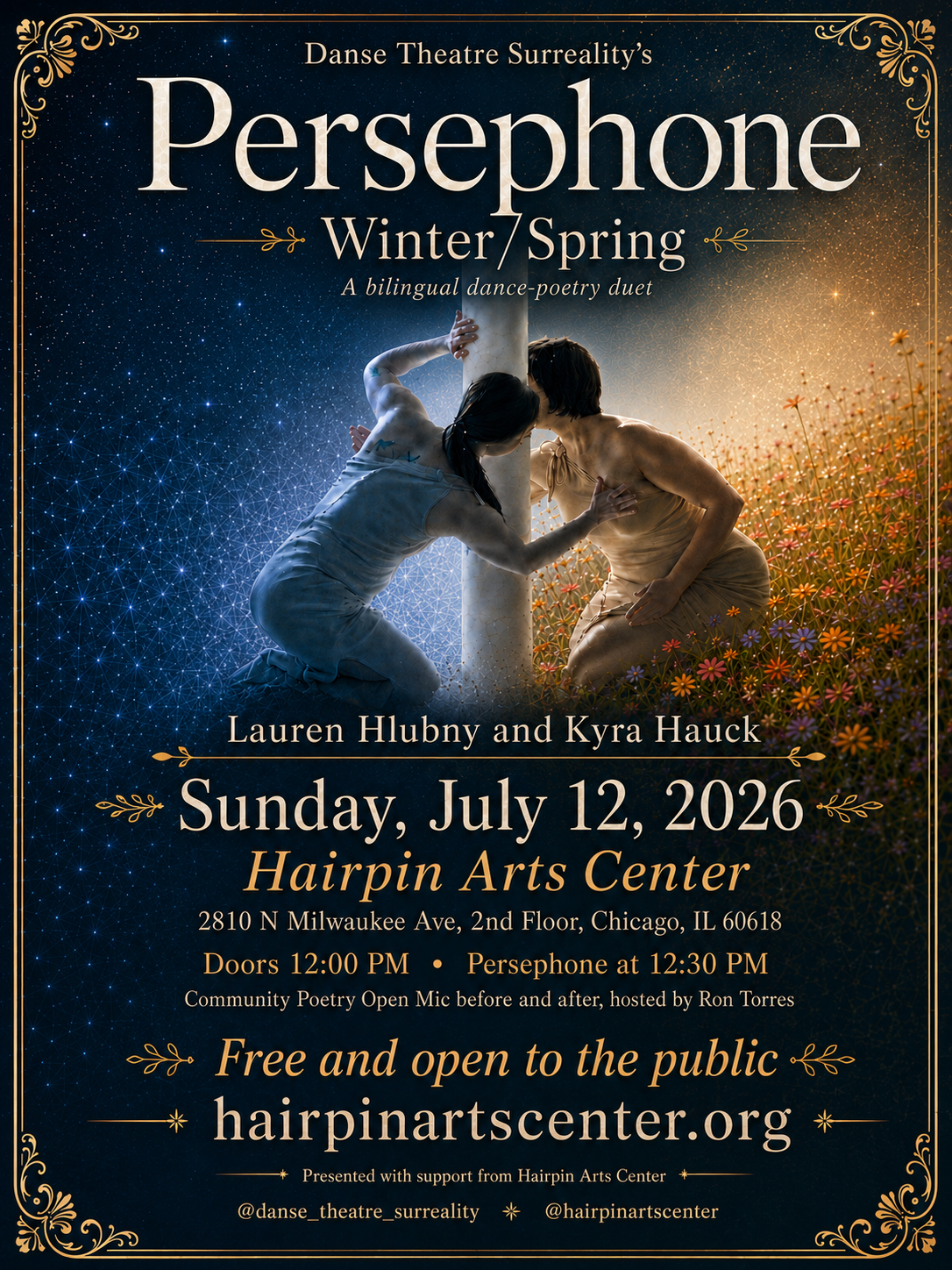 Danse Theatre Surreality's Persephone Winter/Spring at Hairpin Arts Center