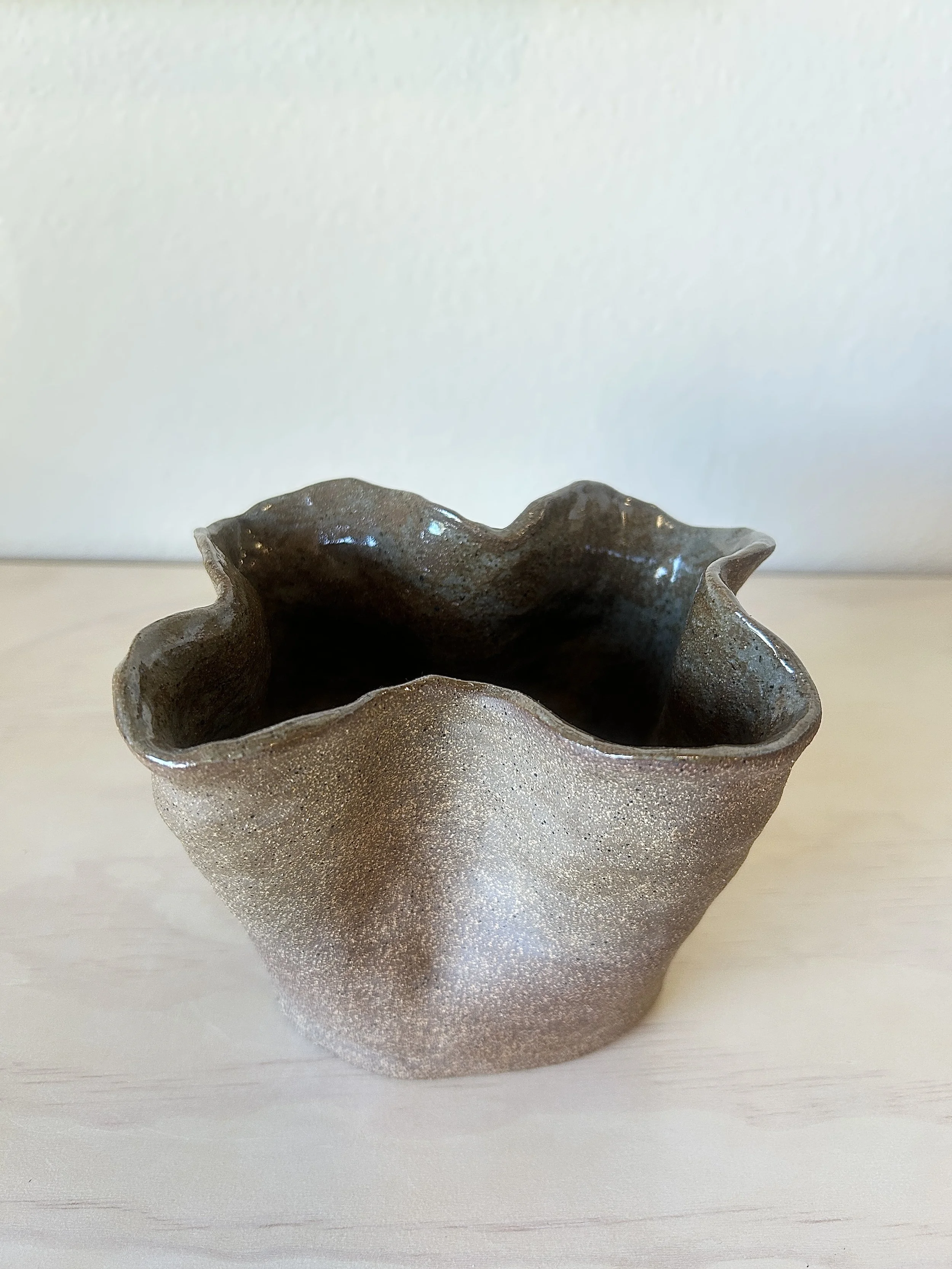 Wavy Earth Vase