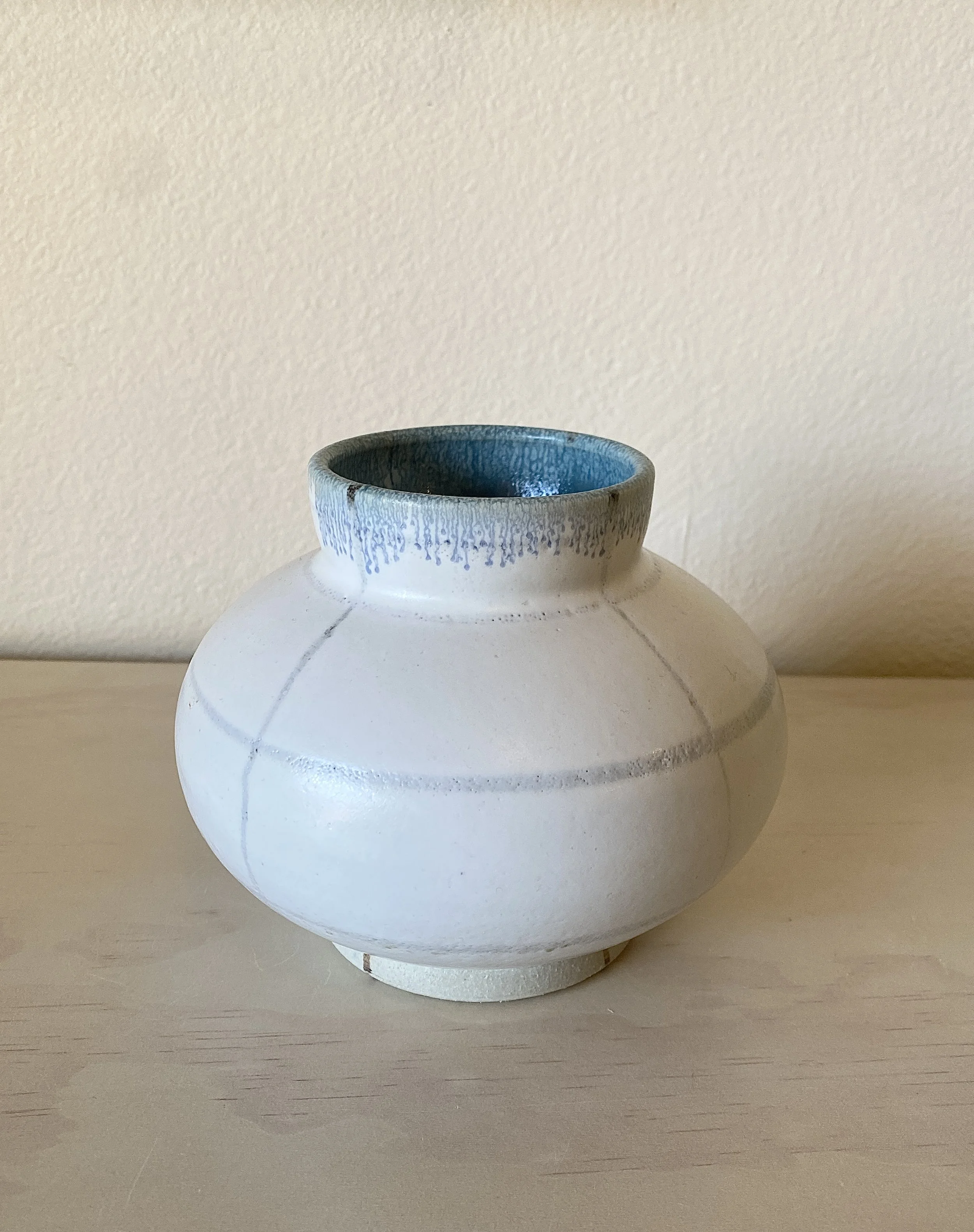 White Ceramic Floral Vase