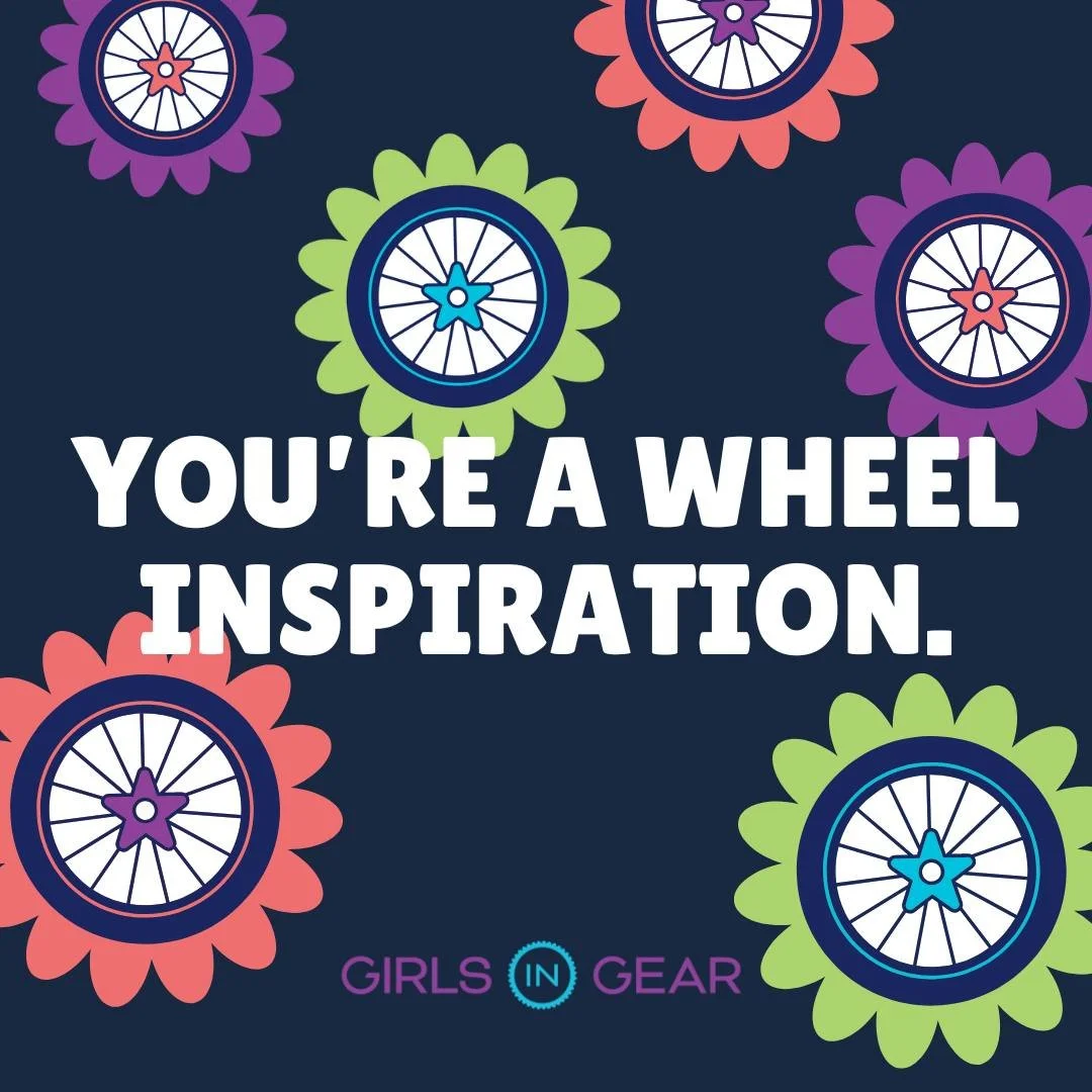 Hey you! Yes, you! In case nobody’s told you today: you’re a wheel inspiration. Keep rolling - the world is brighter because you’re in it. โจ