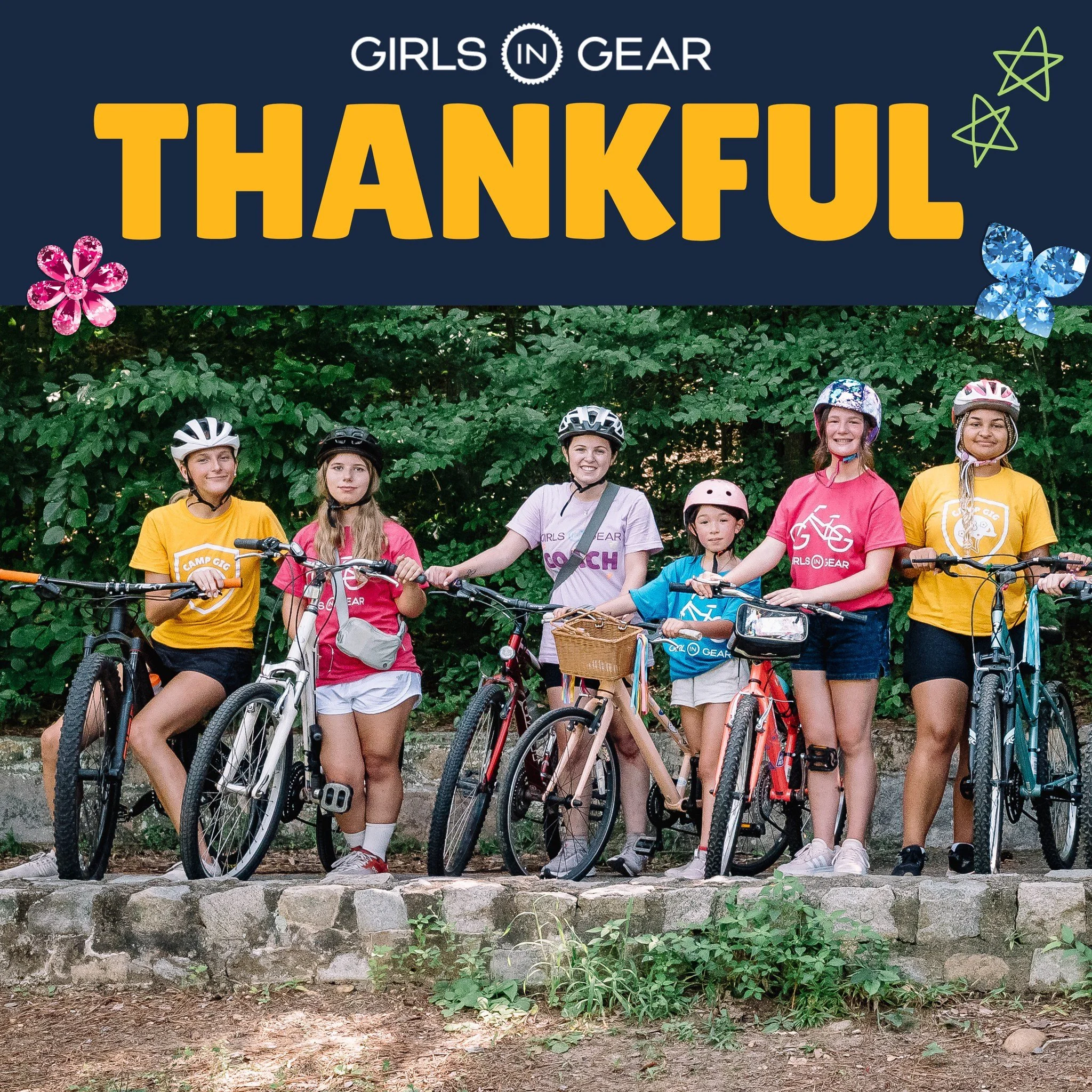 This Thanksgiving, we&rsquo;re grateful for every girl who shows up ready to ride, every coach who brings the magic, and every family, volunteer, and partner who believes in the power of joy on two (three or four) wheels. Because of you, thousands of