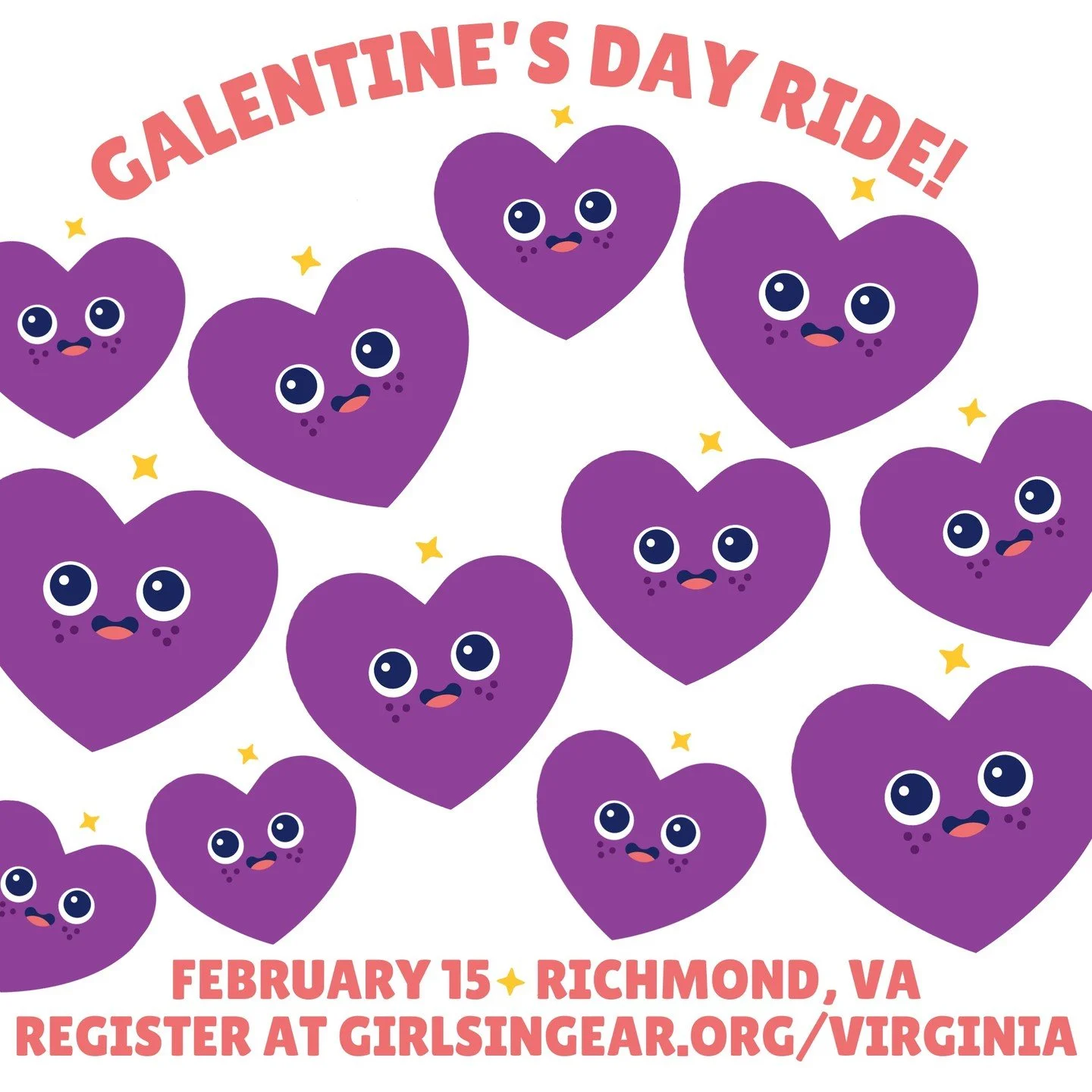 All our gal pals (and our gal pals&rsquo; pals!) are invited to roll with us for a Galentine&rsquo;s Day bike ride. Join us for four miles on the Virginia Capital Trail, celebrating friendship, fun, and a love of biking. 💖

Register at girlsingear.o